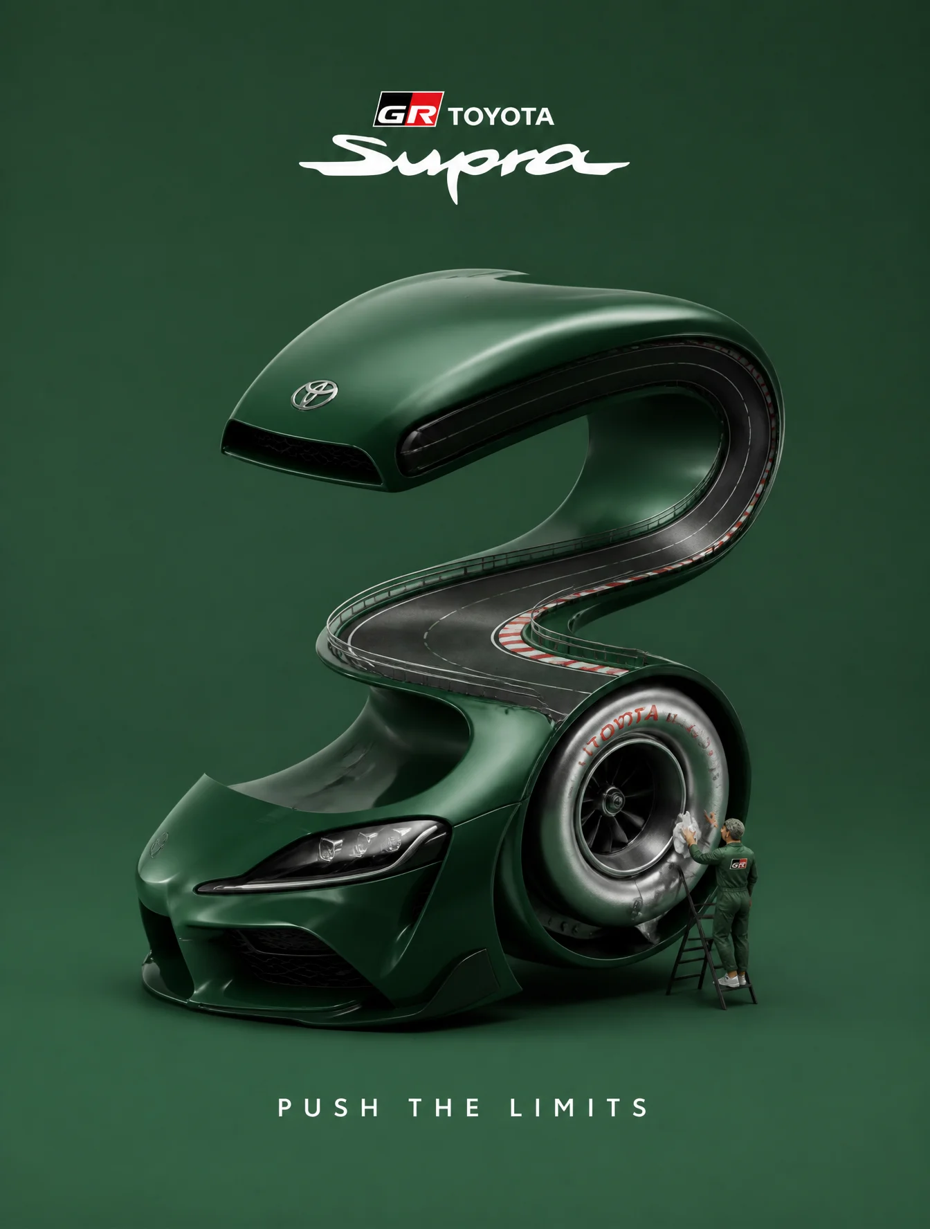 Toyota GR Supra Surreal 3D Ad