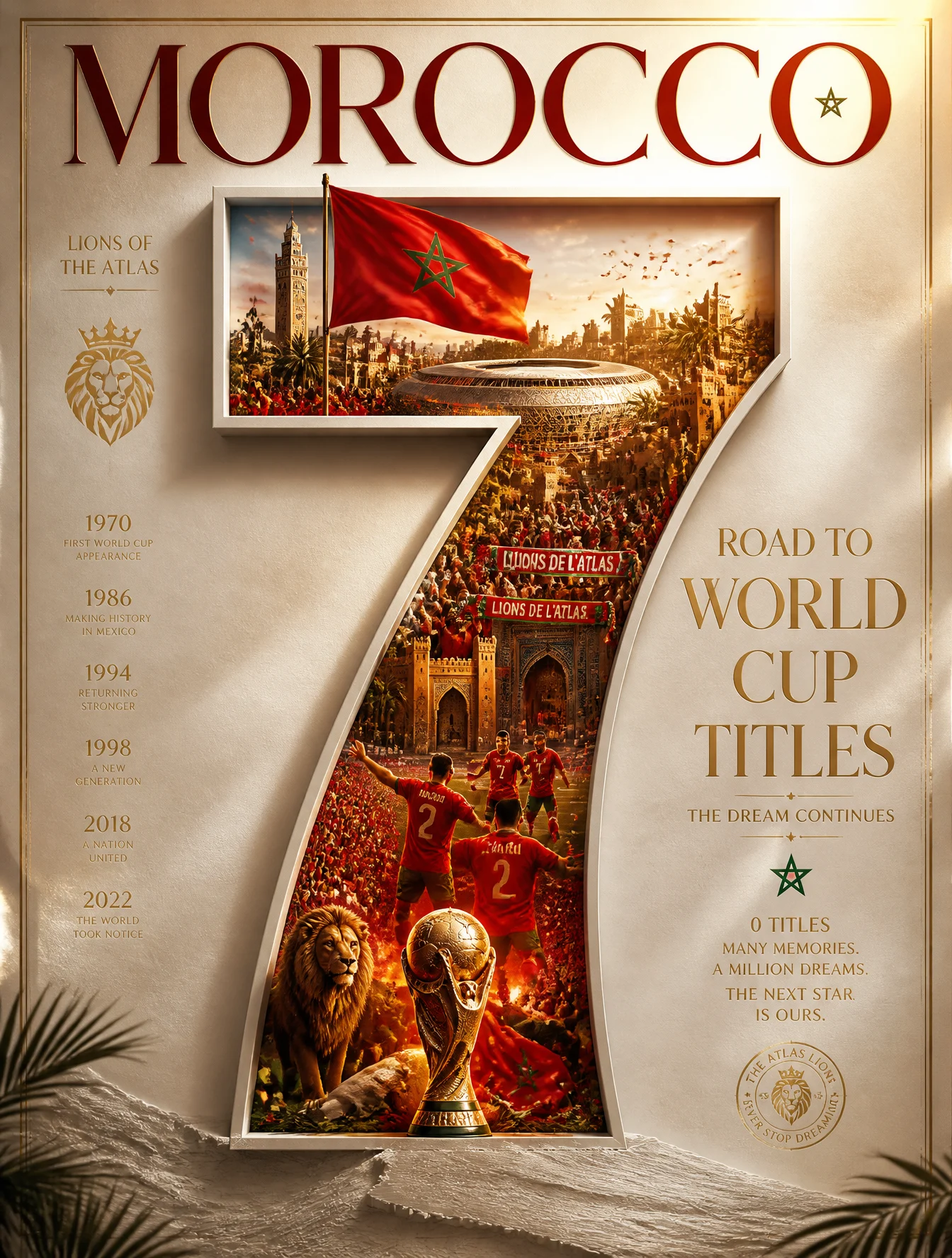 Morocco World Cup Dream Legacy Poster