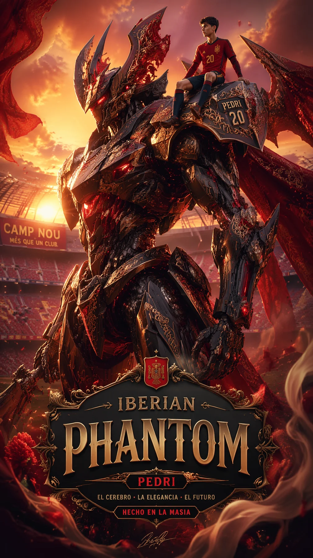 Pedri Iberian Phantom Mech Poster