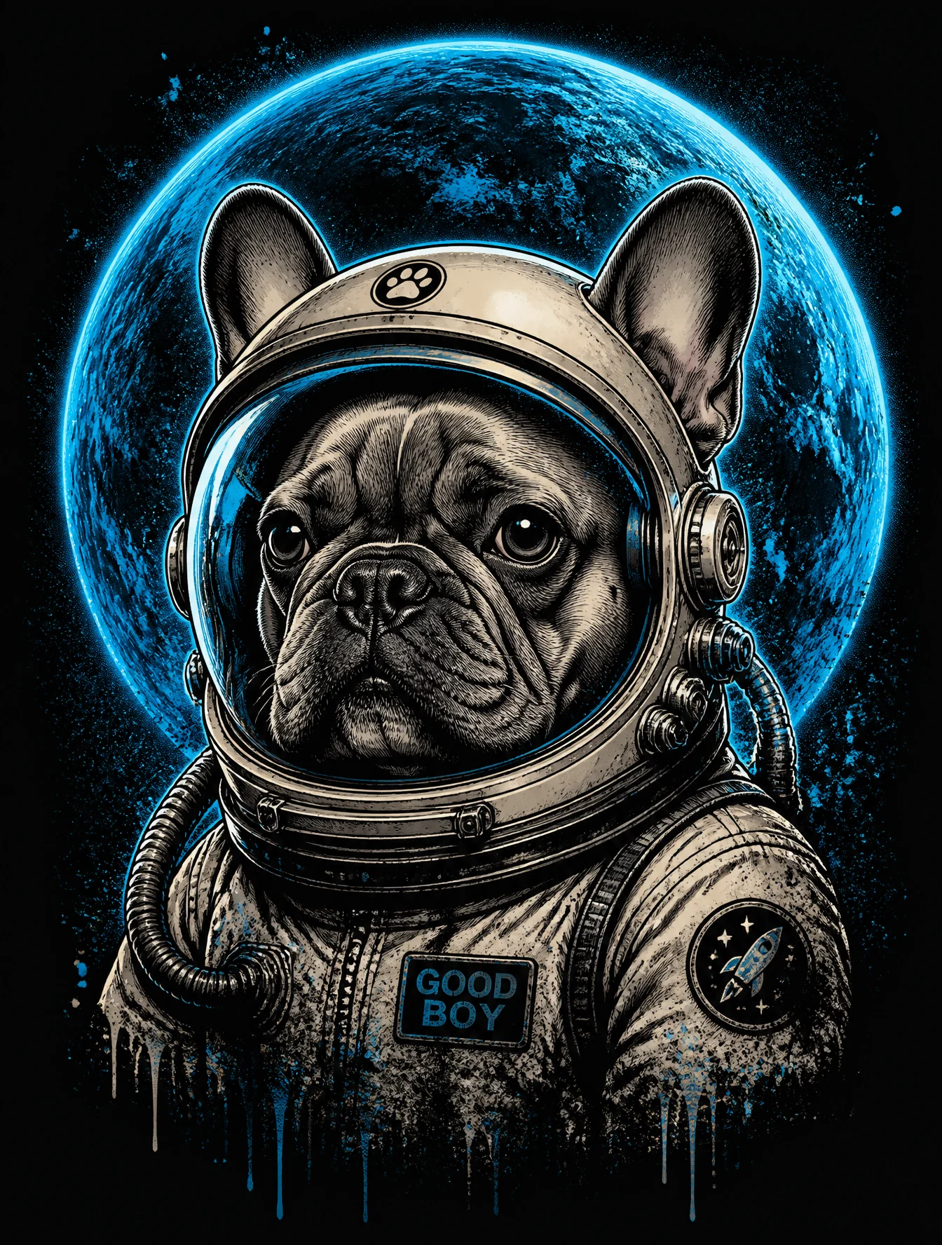 Cyber Dog T-Shirt Design