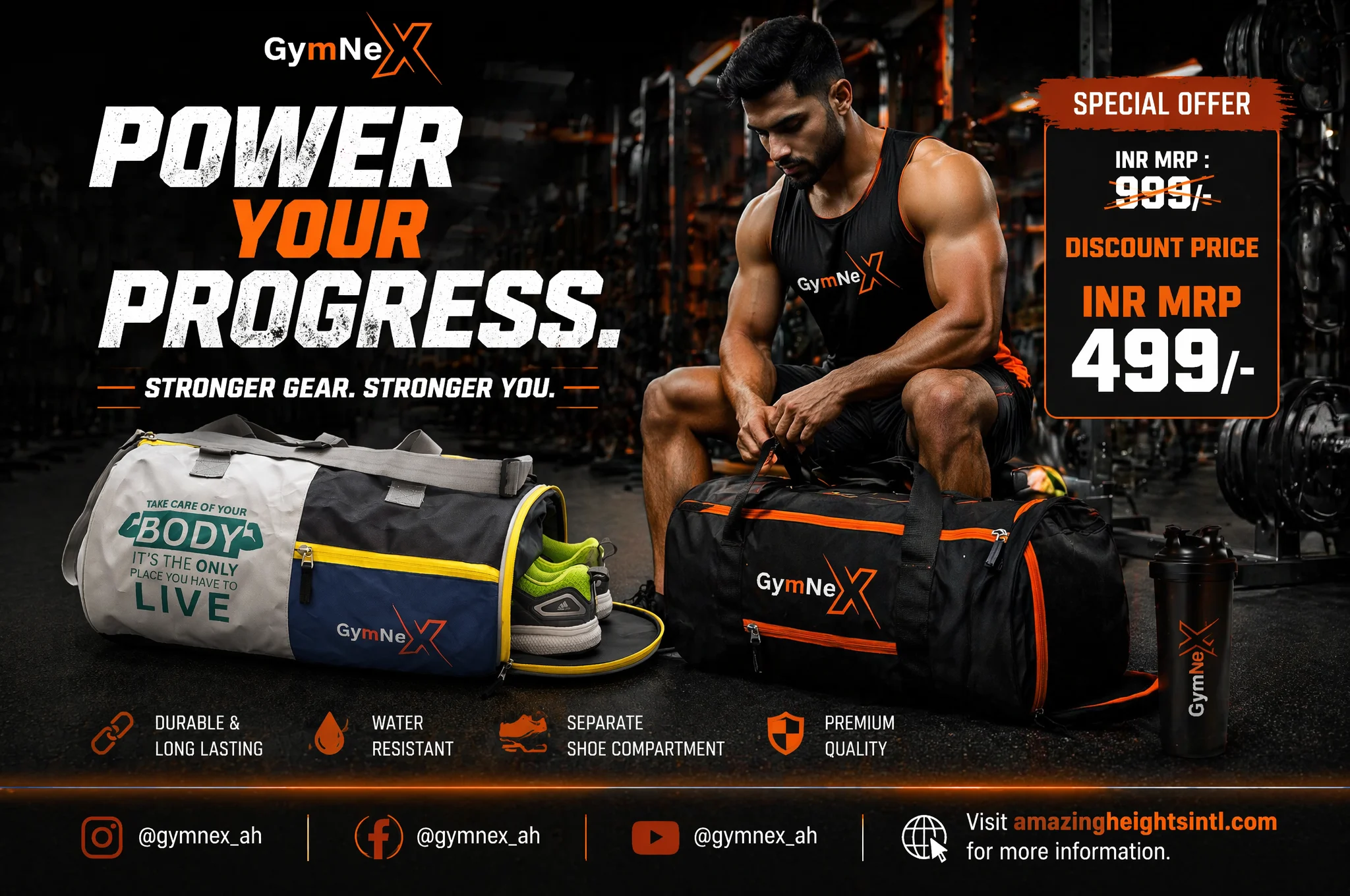 GymNeX Power Your Progress Ad