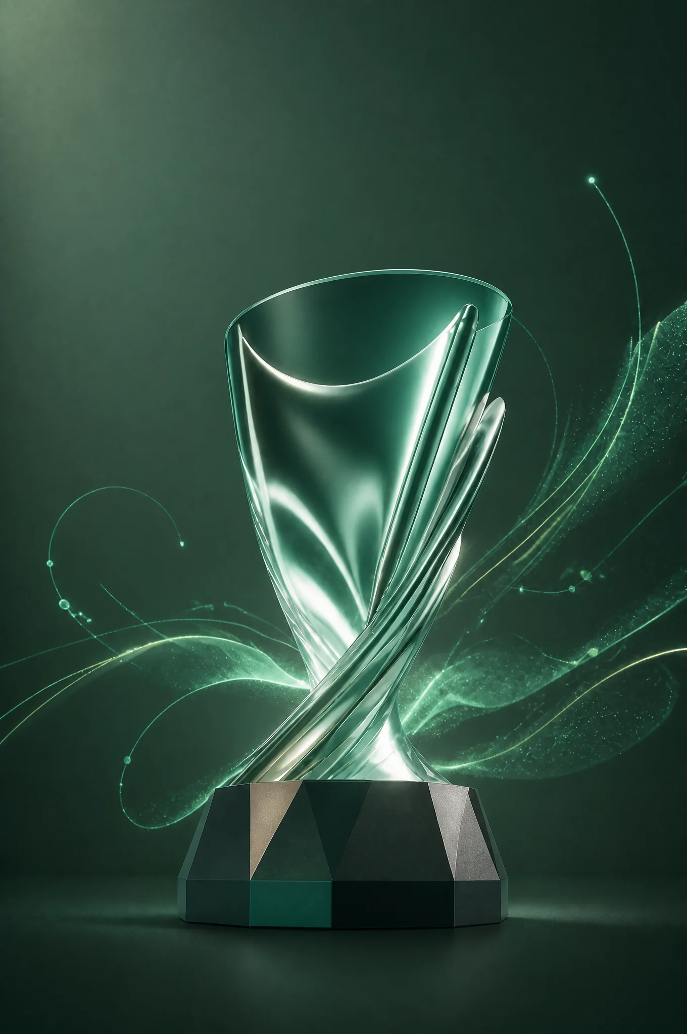 Prestigious Digital Art Trophy Design