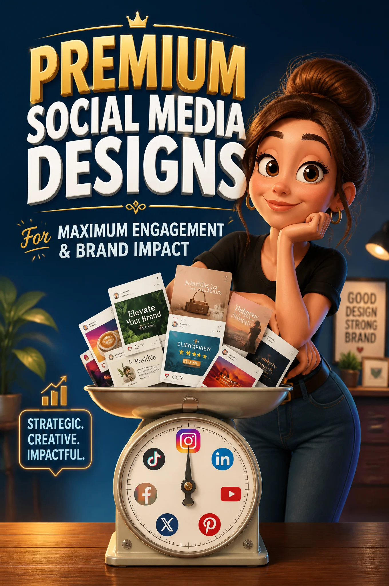 Pixar Social Media Design