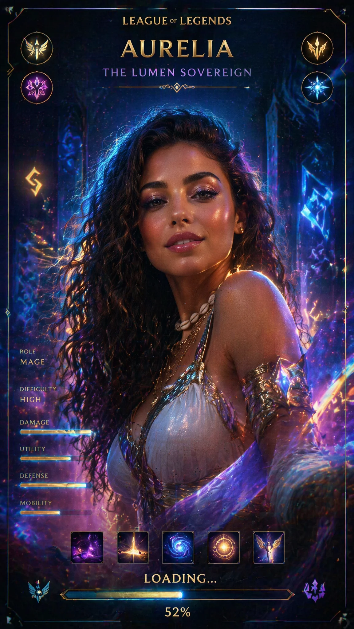 Cinematic LoL Champion Loading Screen Art