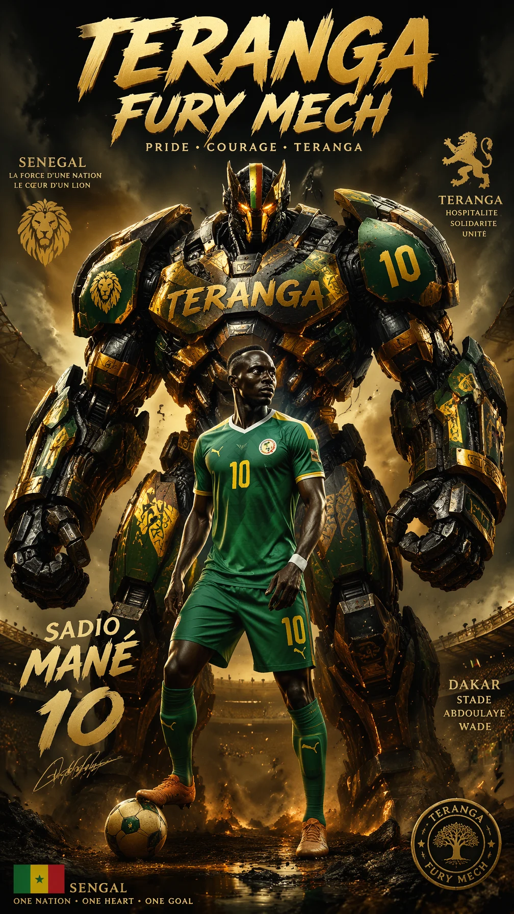 Mané Teranga Fury Mech Poster