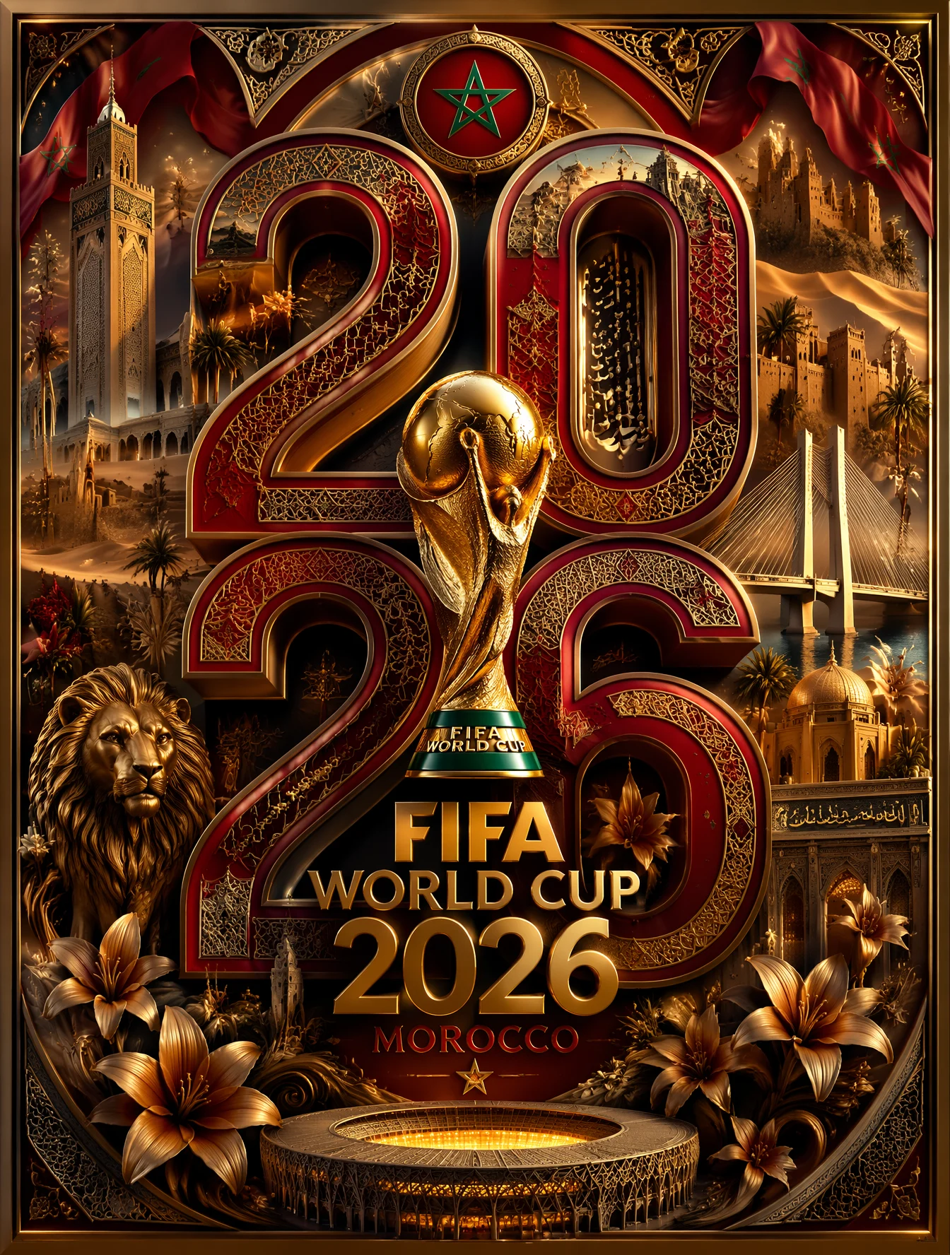 Morocco 2026 World Cup Poster
