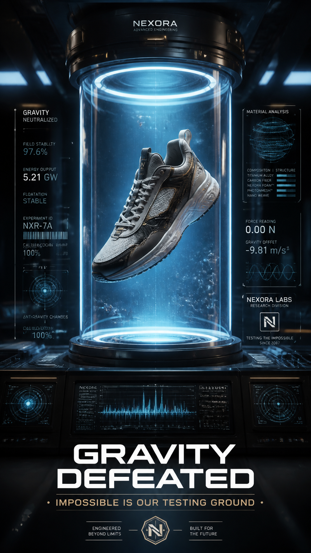 Luxury Sneaker Anti-Gravity Ad