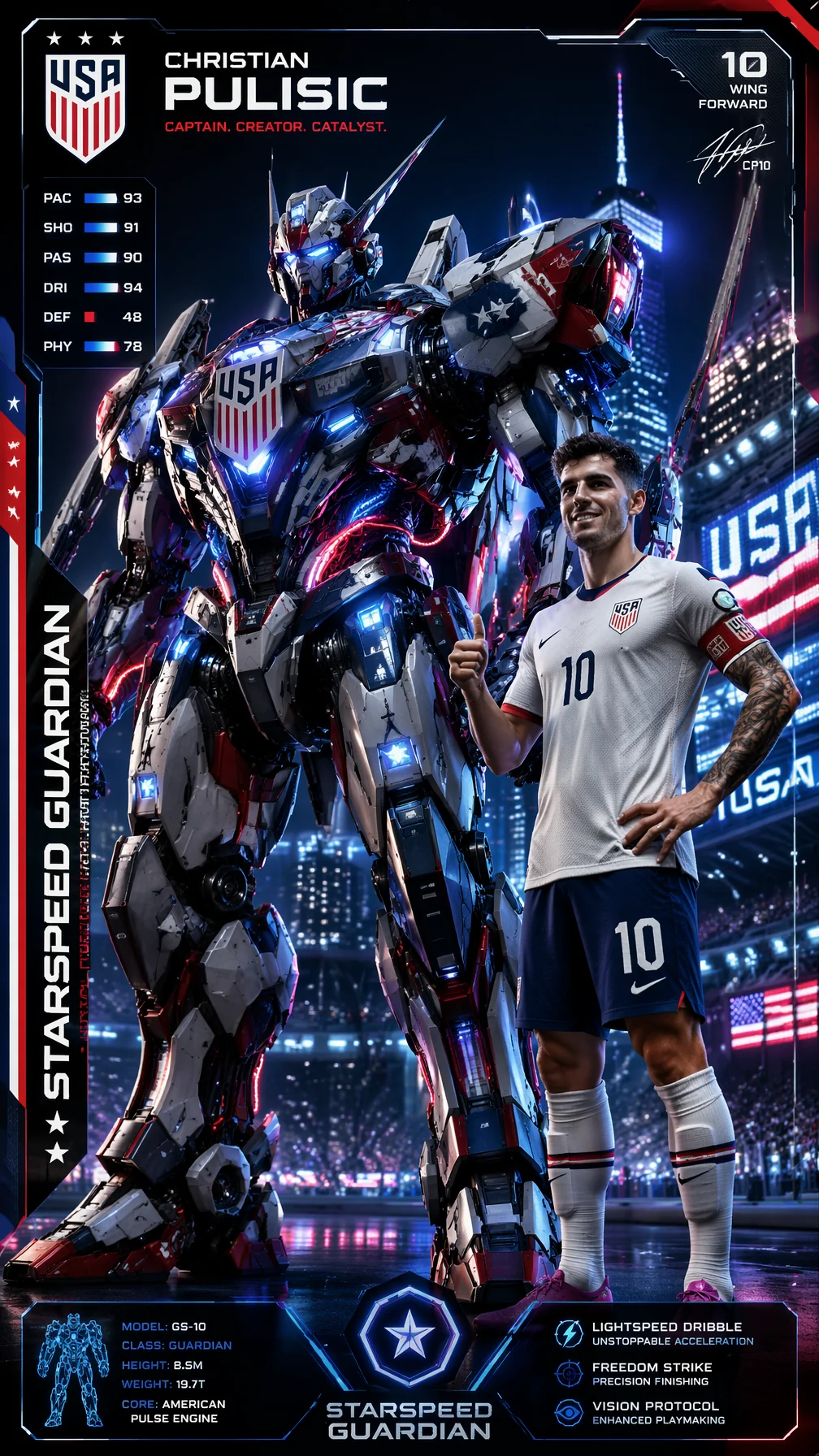 Pulisic Starspeed Guardian Mech Card