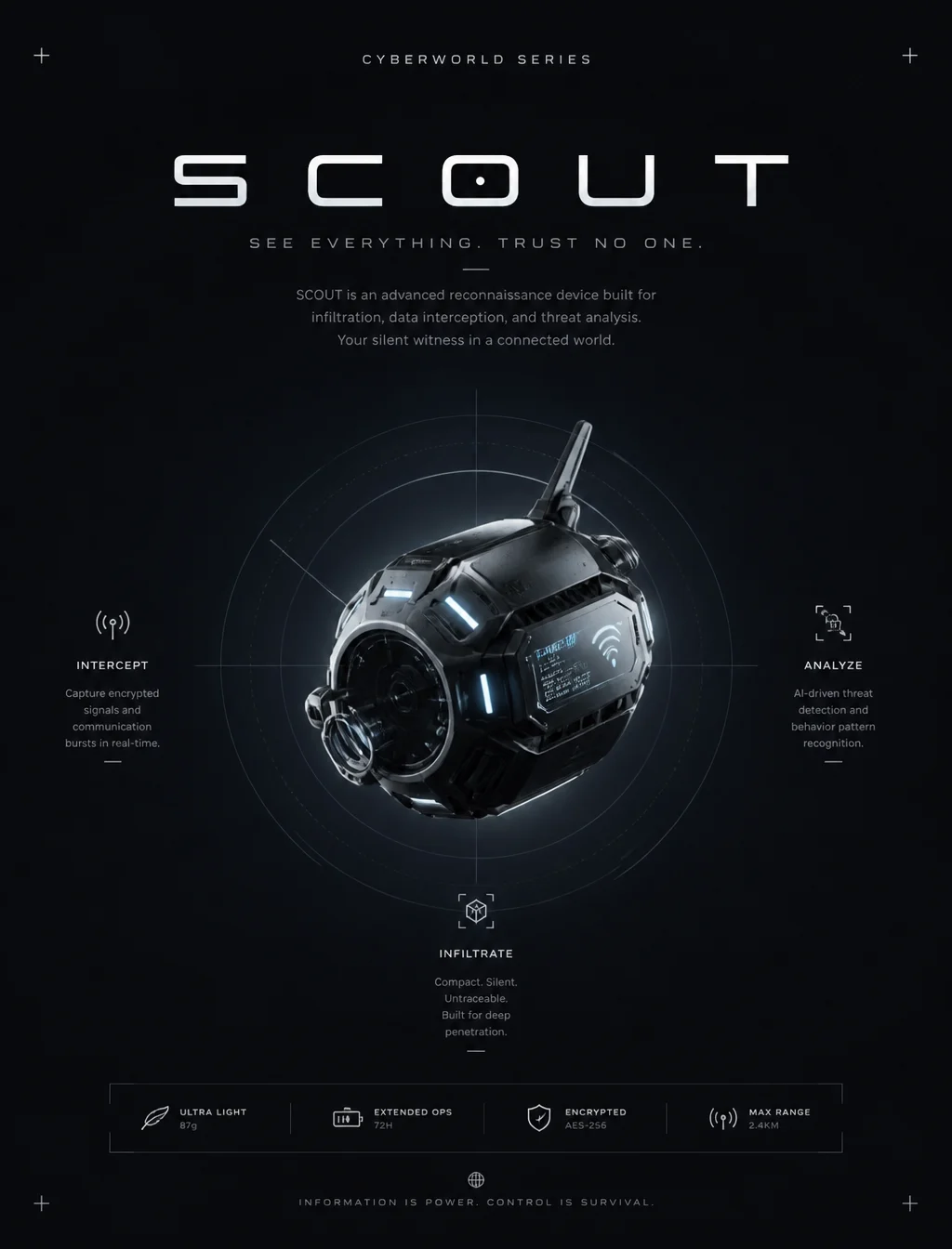 Cyber Scout Gadget Poster