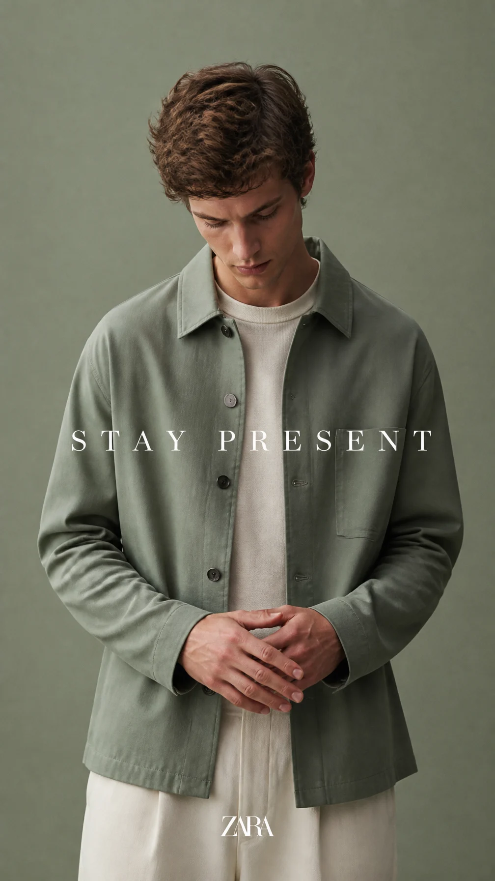 Muted Eucalyptus Luxury Menswear Editorial