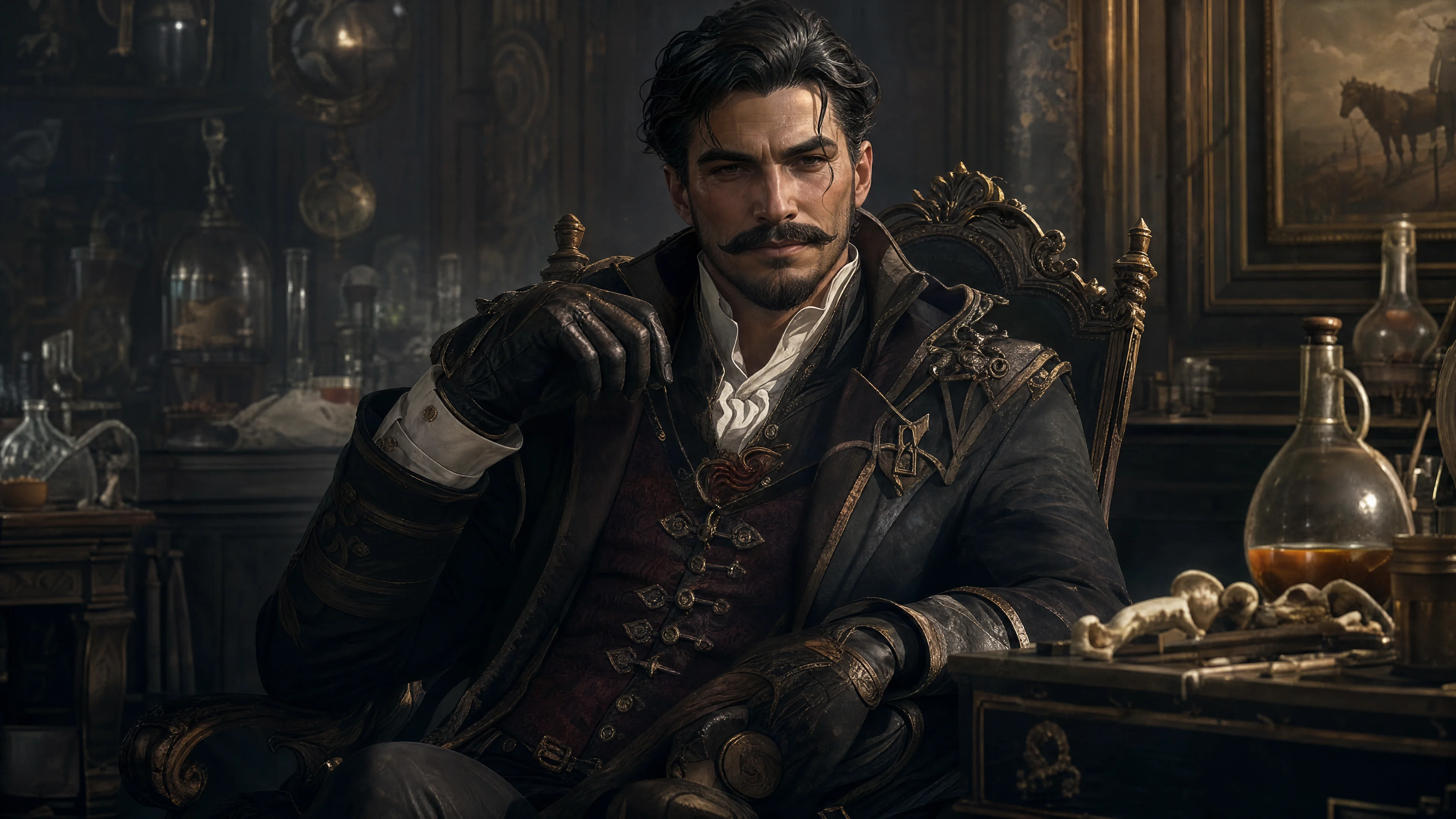 Fantasy Aristocrat Alchemist 3D Render