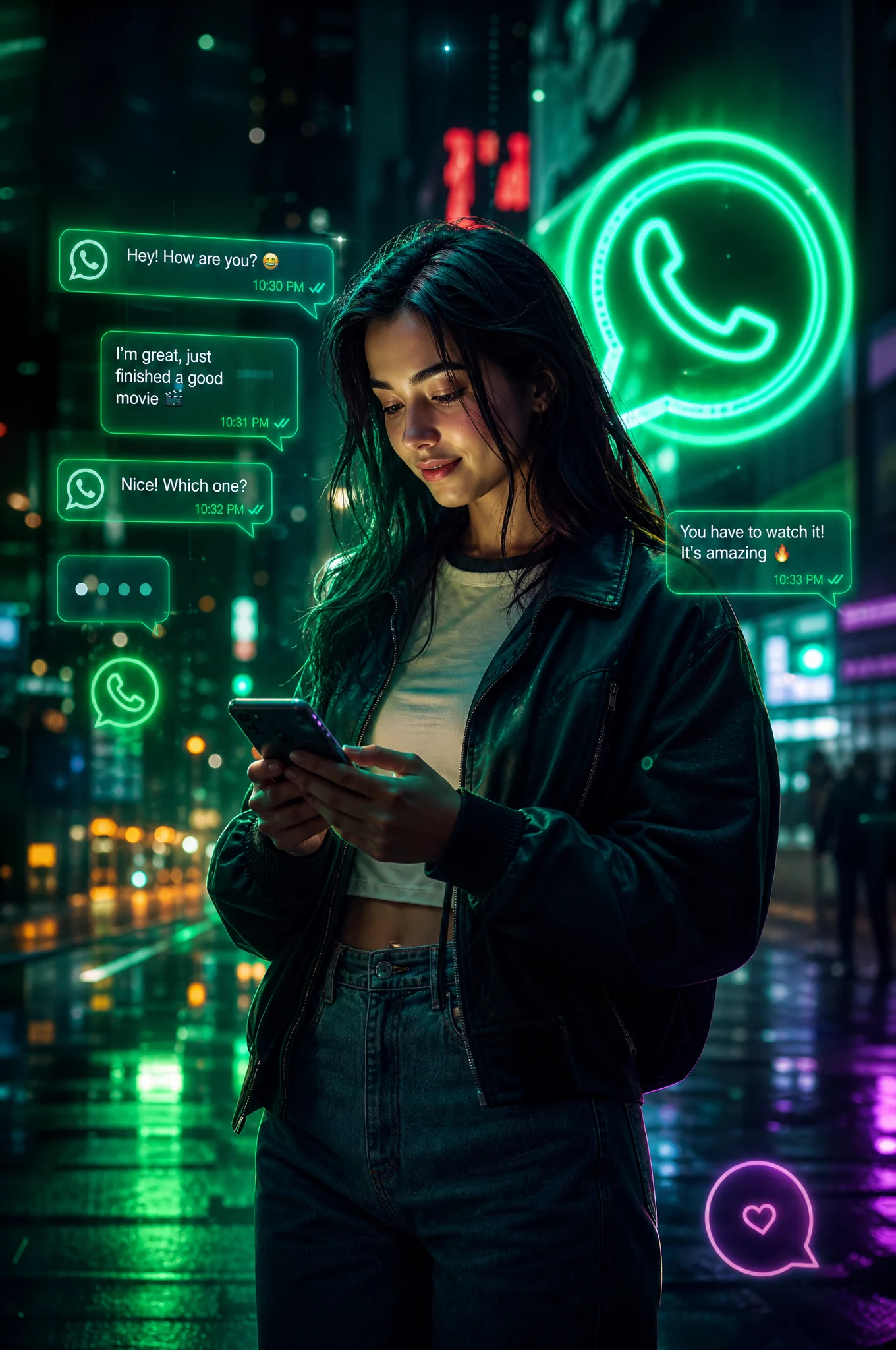 Neon Message Night Glow