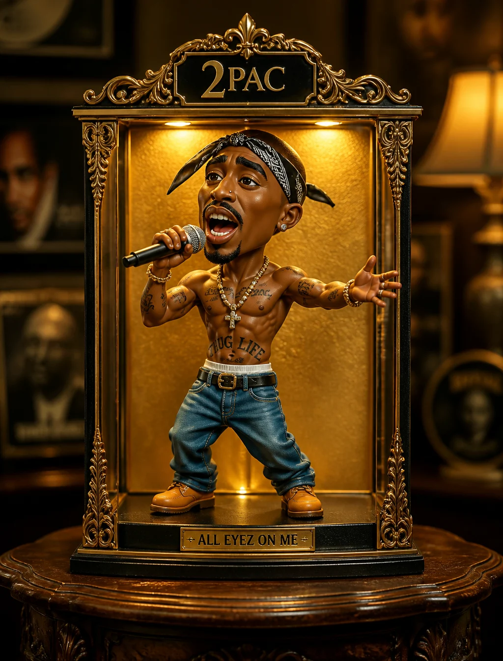 2Pac Collectible Figurine Showcase