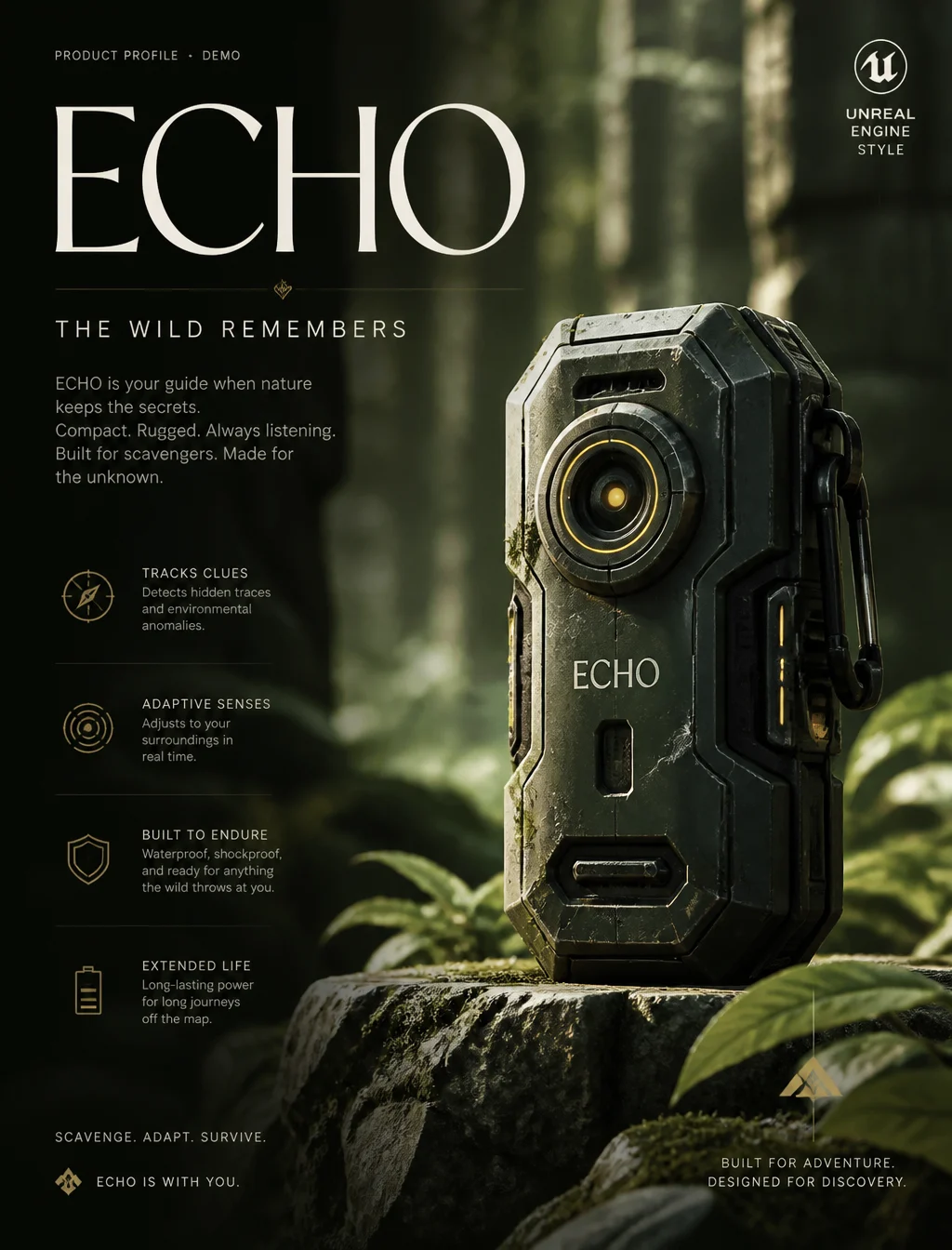 Forest Adventure 3D Gadget Poster