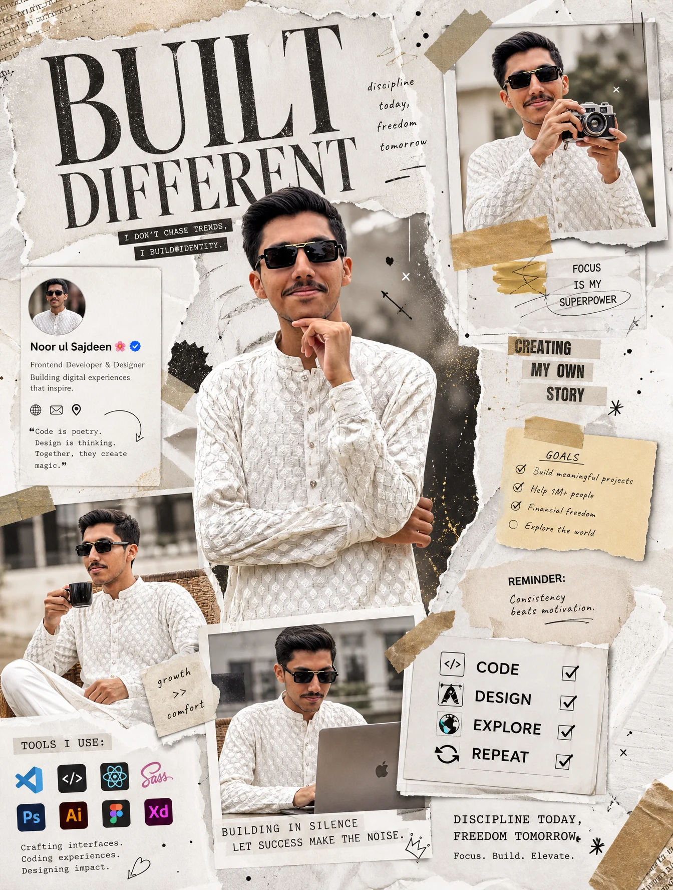 Bold Editorial Digital Collage Art