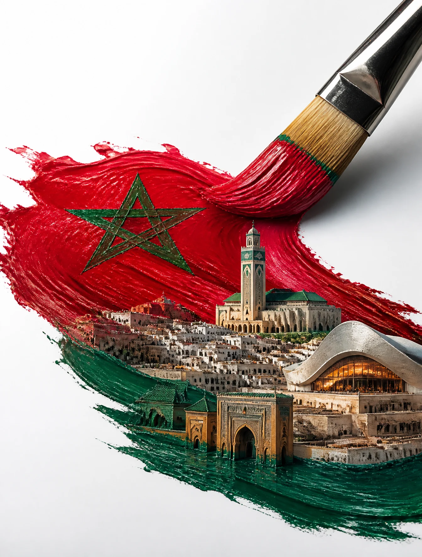 Paintbrush Creates Morocco Mini City