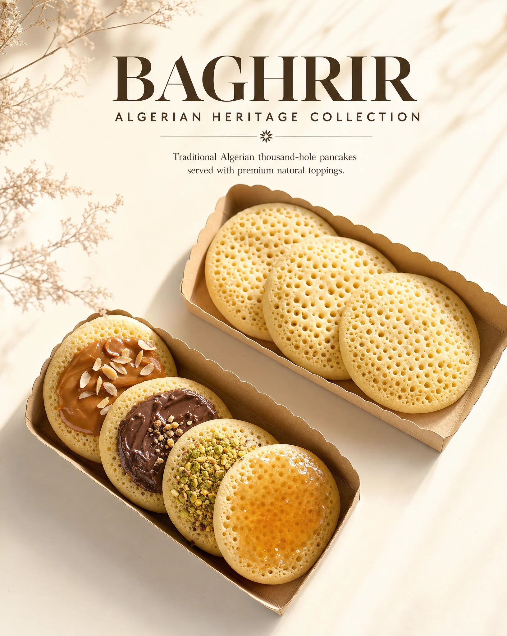 Premium Algerian Baghrir Editorial Poster