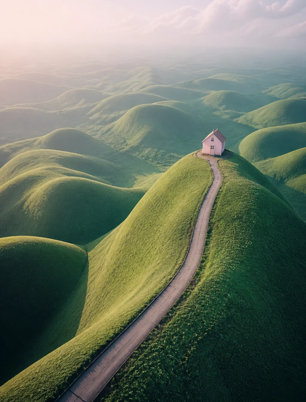 Pink Cottage on Impossible Hills