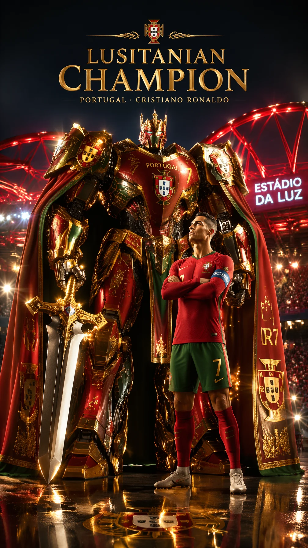 Ronaldo Lusitanian Mech Champion Poster