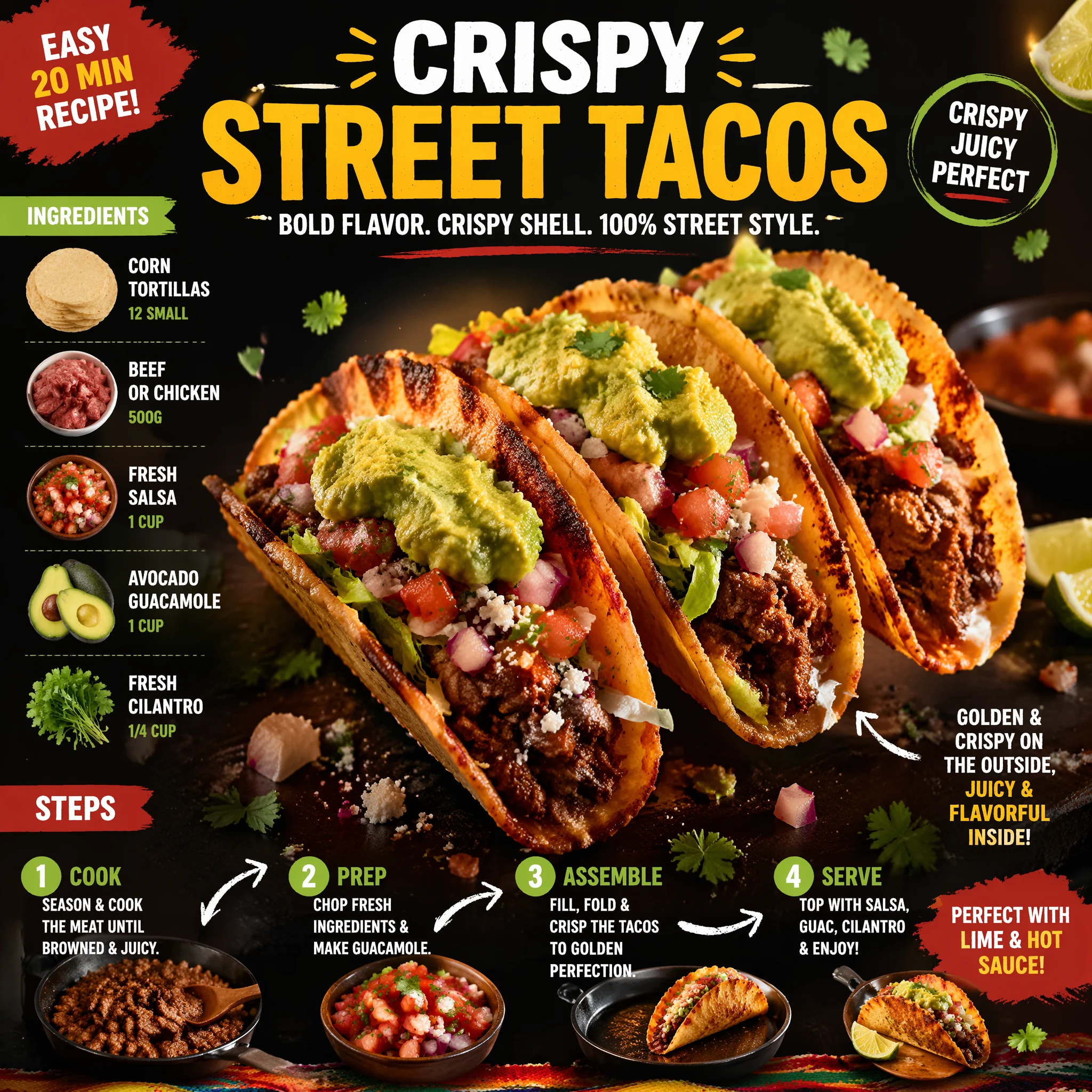 Viral Crispy Street Tacos Recipe