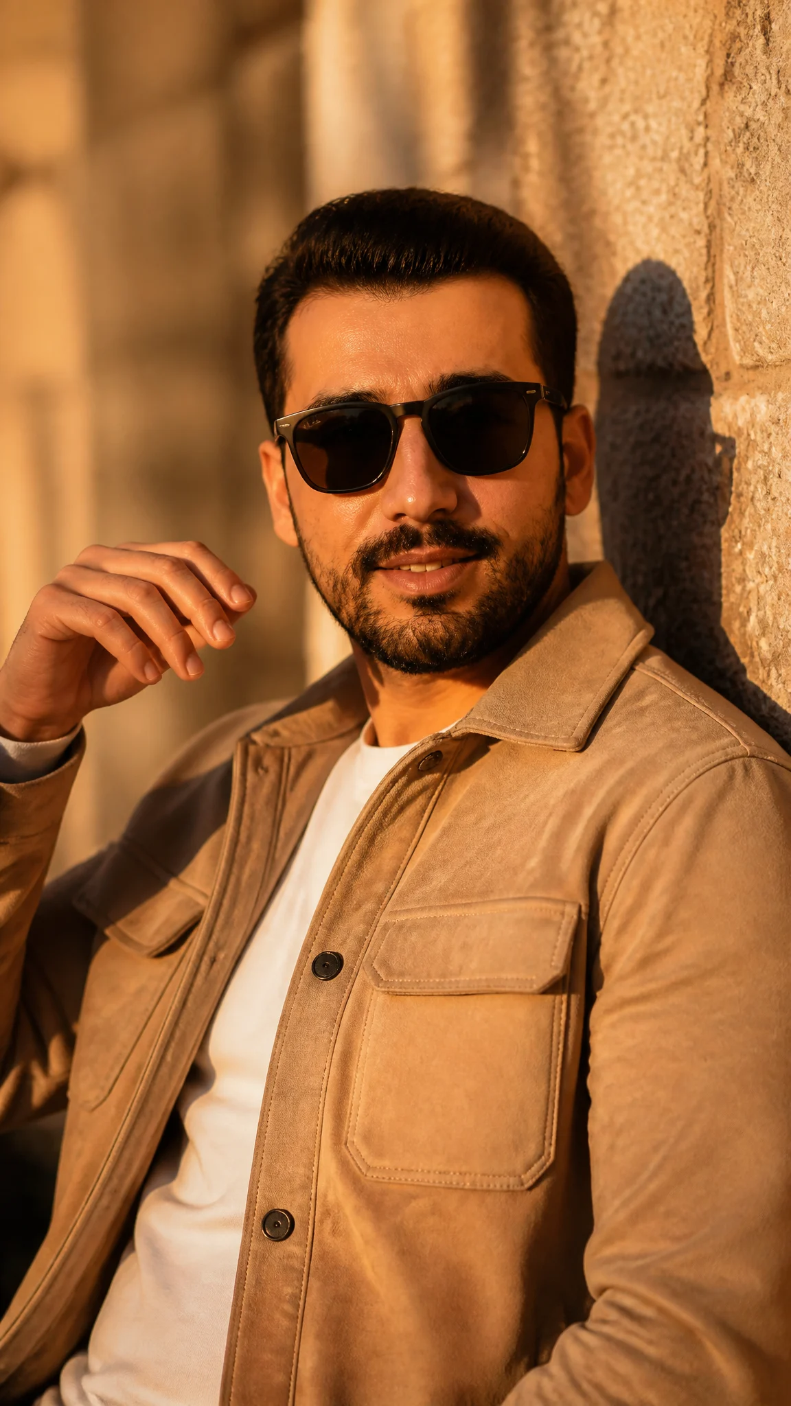 Golden Hour Stylish Portrait