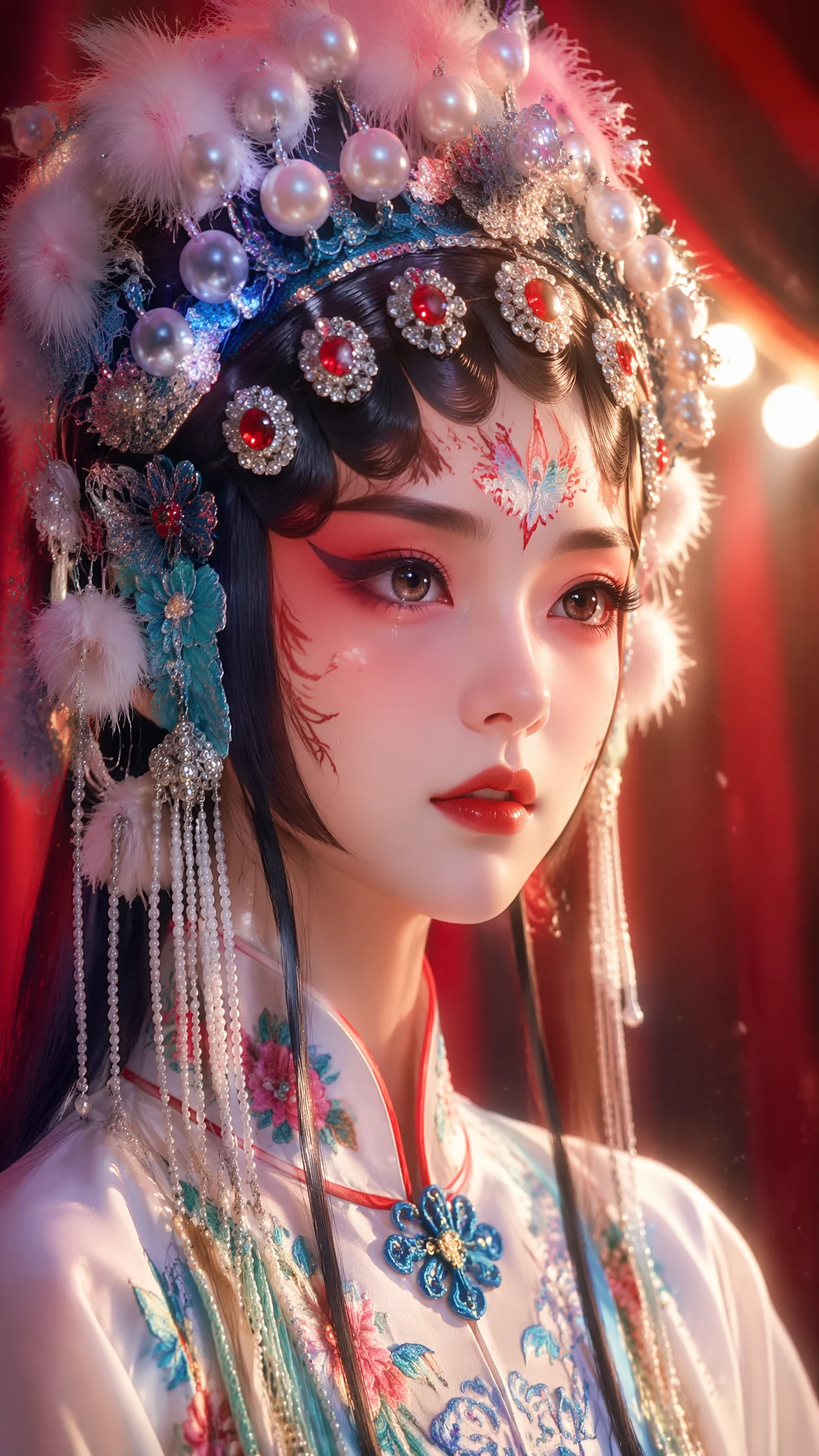 Peking Opera Actress Stage Portrait