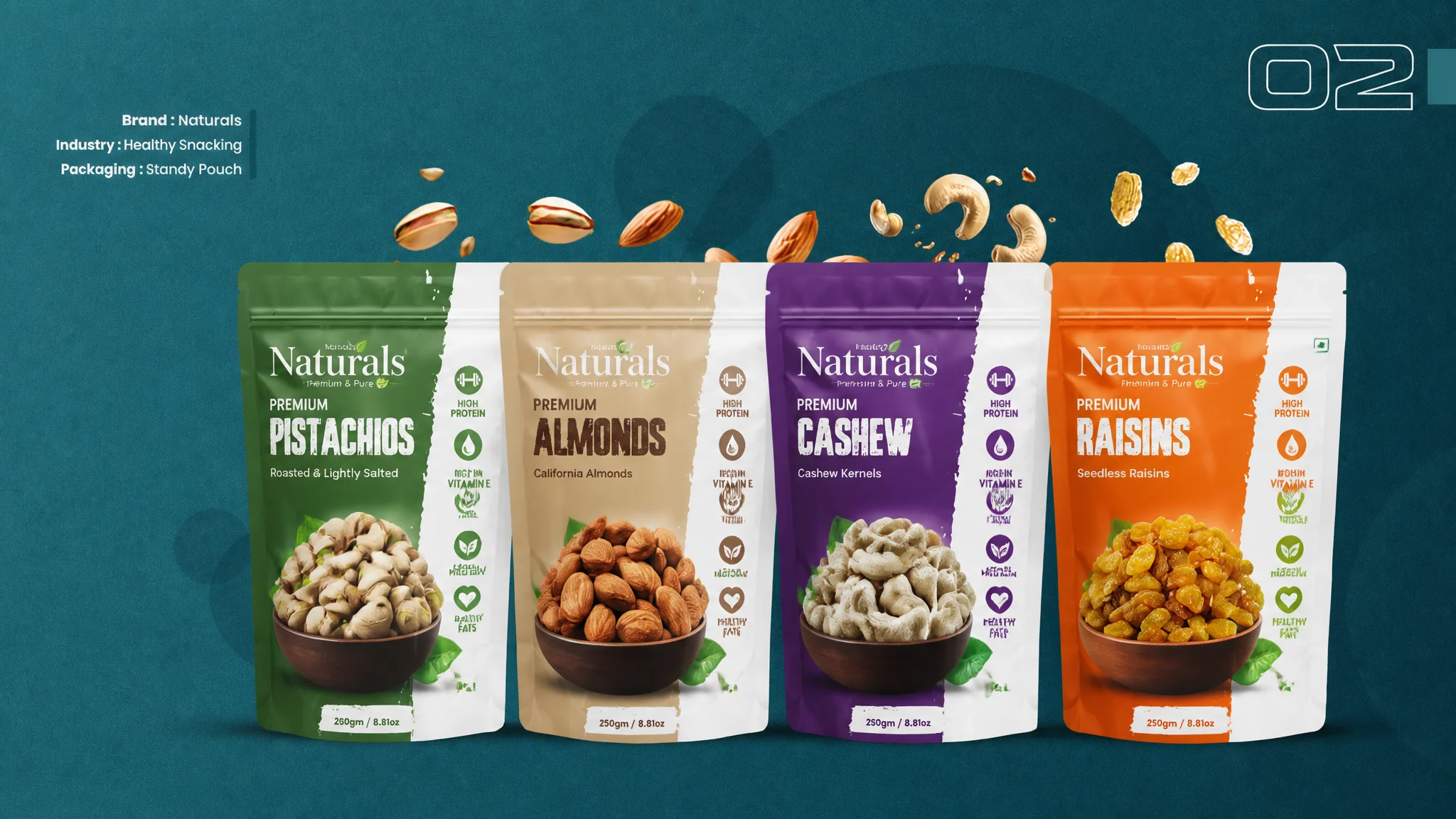 Premium Healthy Snack Packaging Design