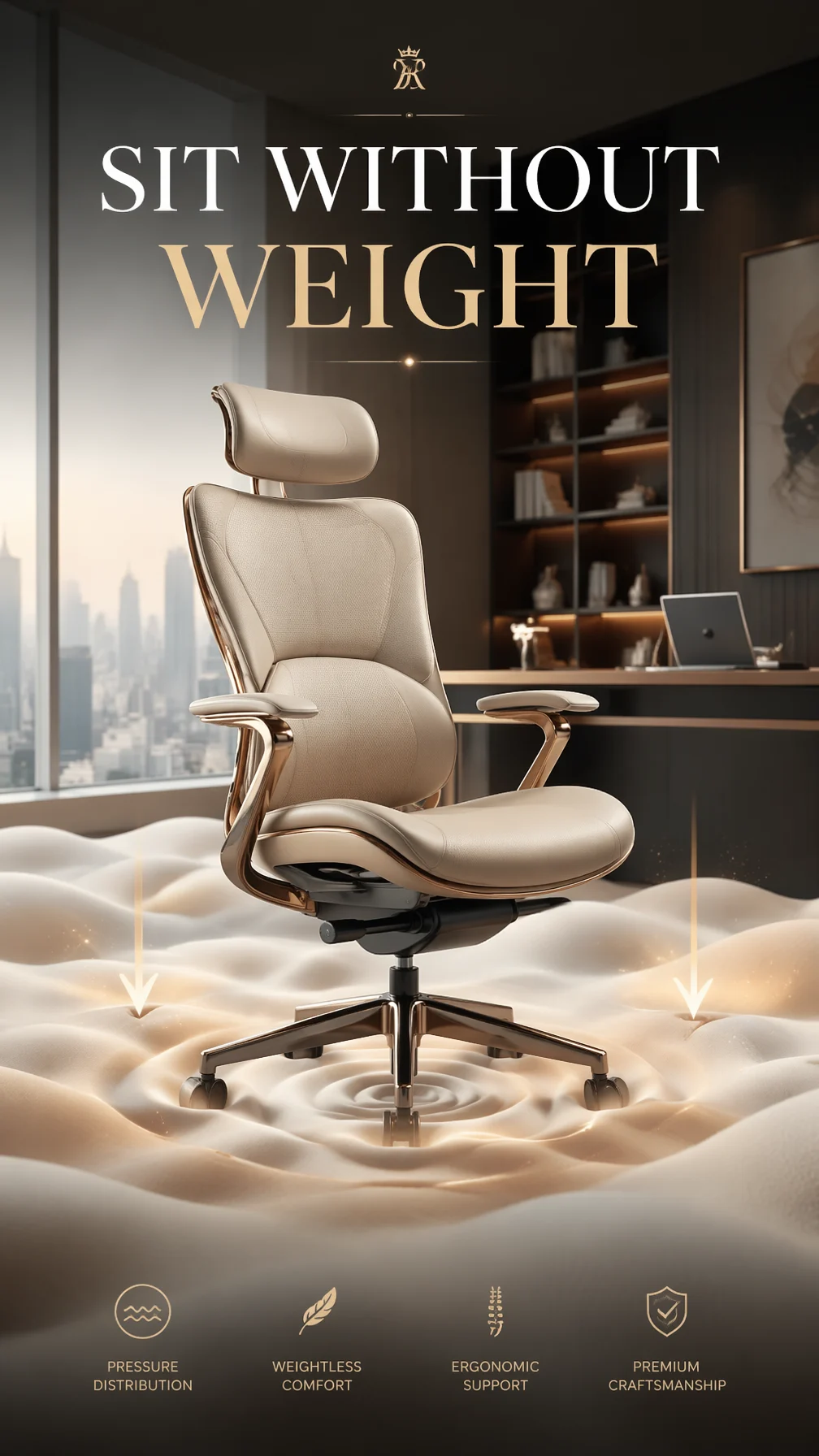 Floating Luxury Office Chair Comfort
