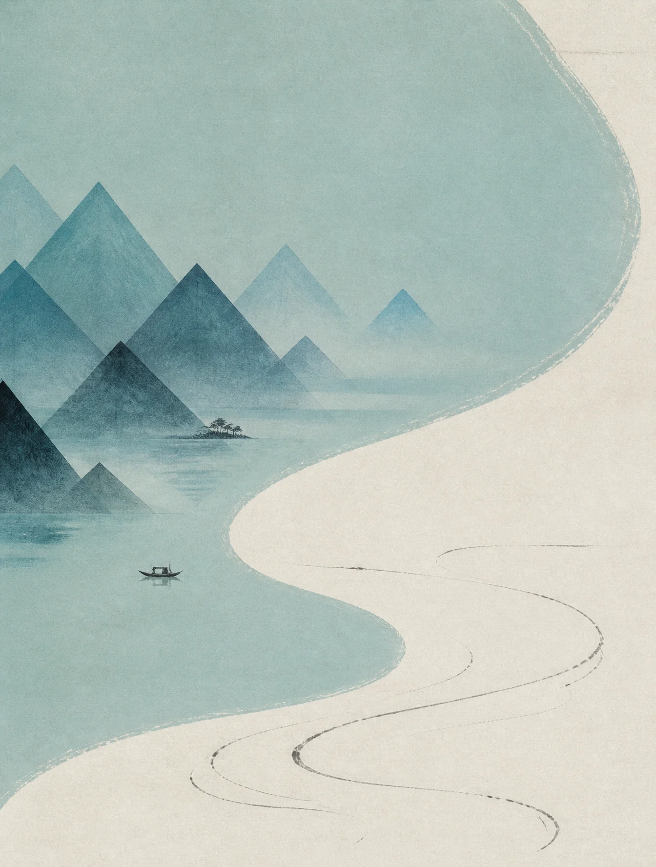 Song Dynasty Minimalist Landscape Art