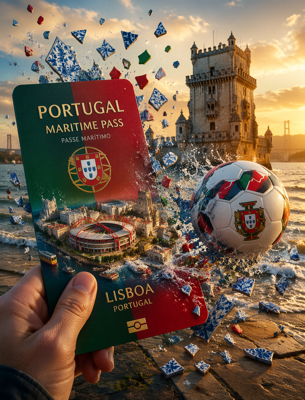 Portugal Red Green Maritime Pass