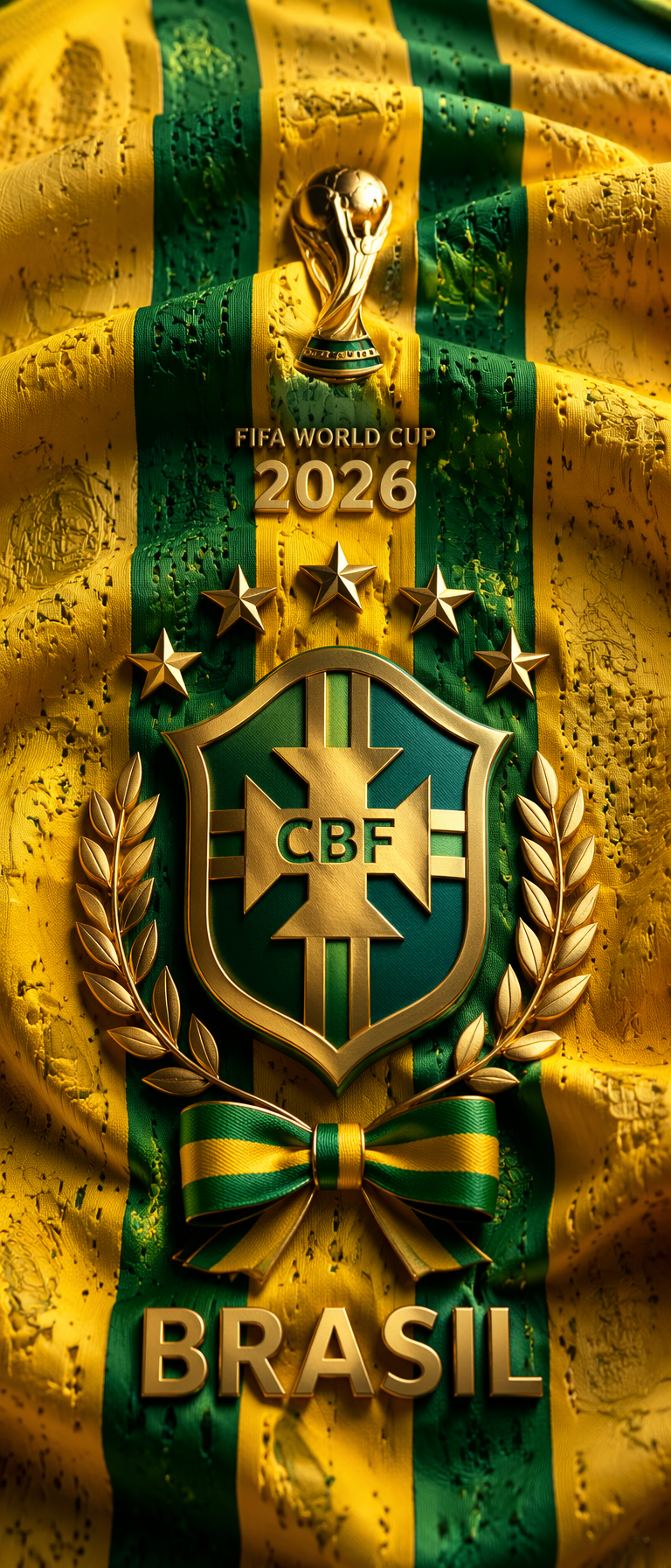 Brazil World Cup Jersey Close-Up