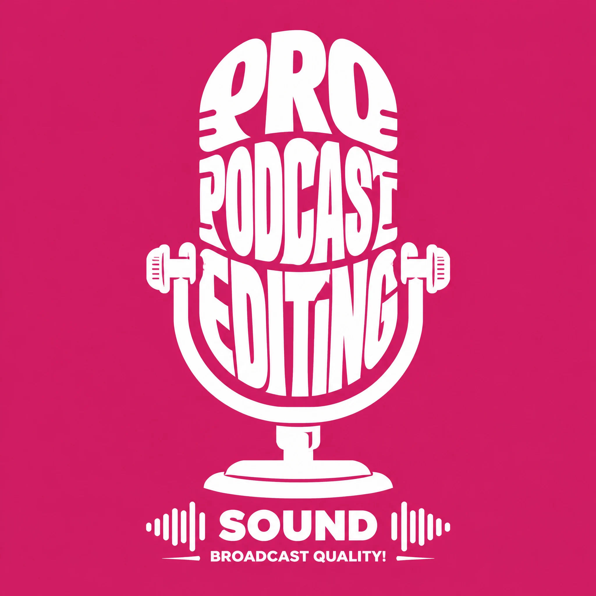 Retro Mic Typography Art