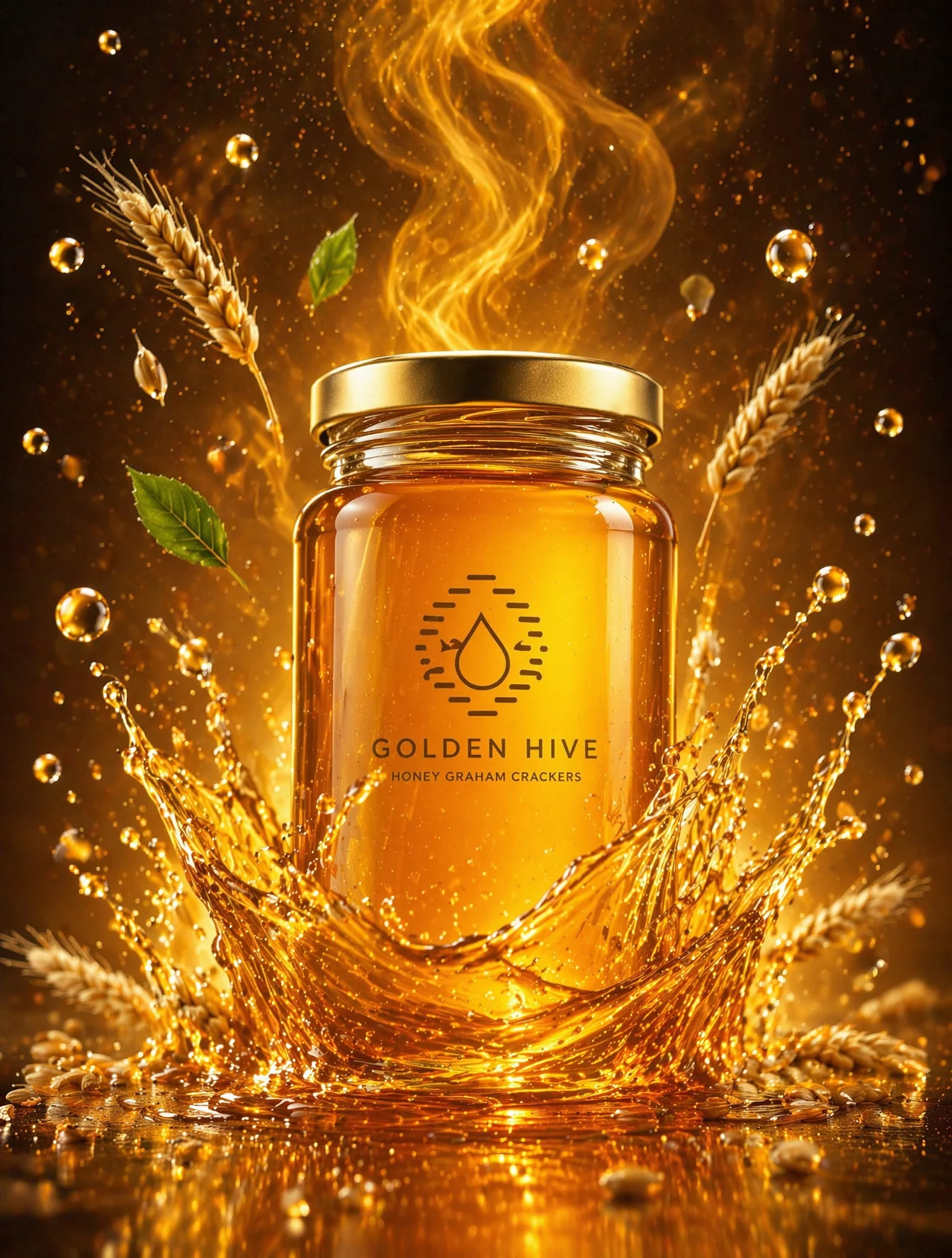 Luxury Honey Commercial Splash Photography