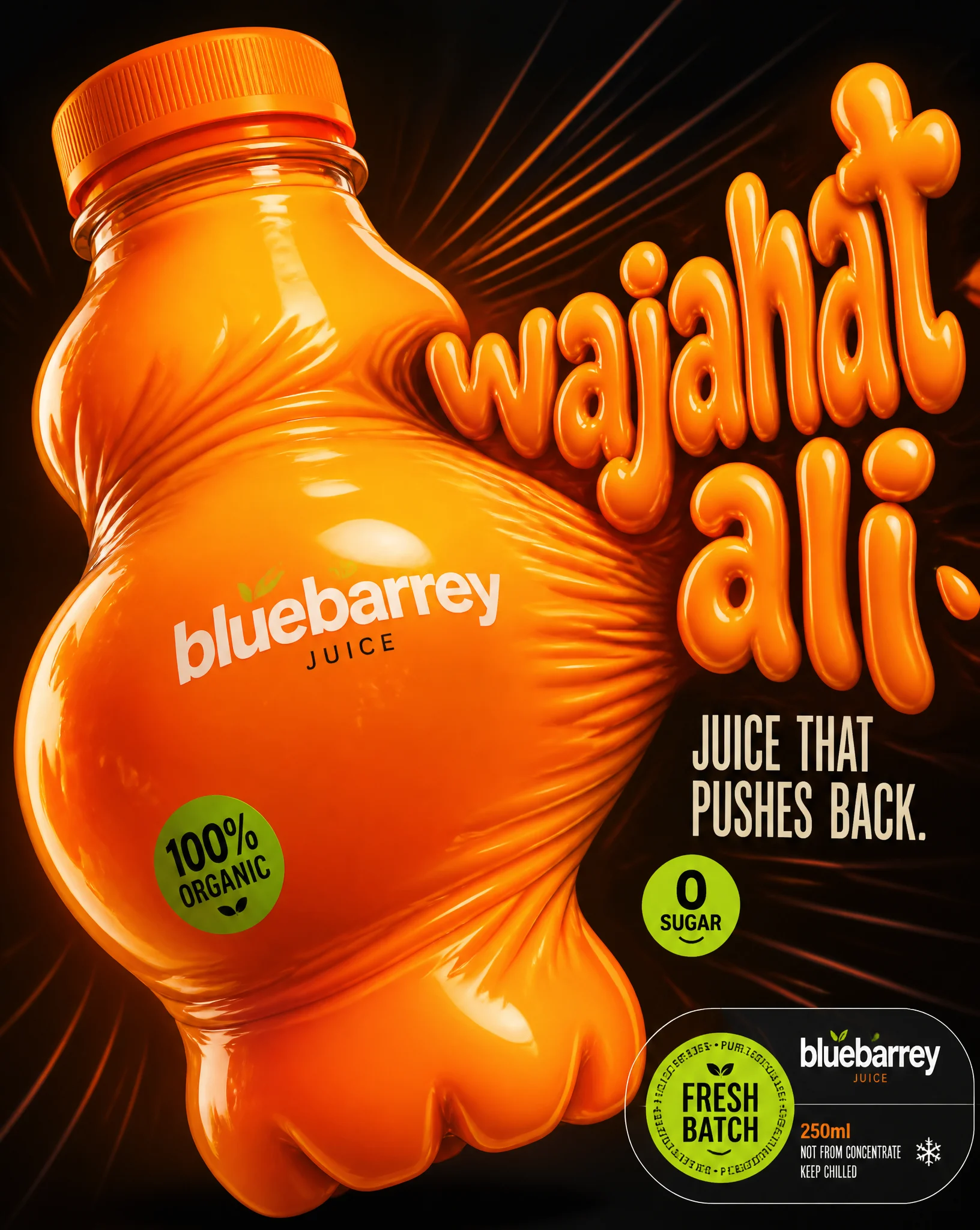 Squeezed Juice Surreal Poster