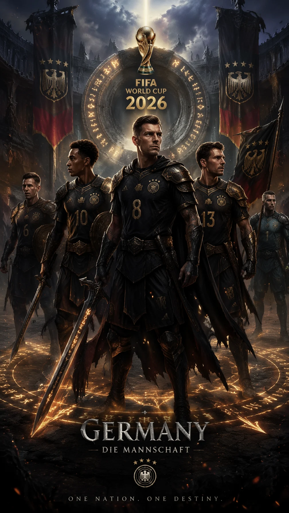 Dota 2 Dark Fantasy World Cup Poster