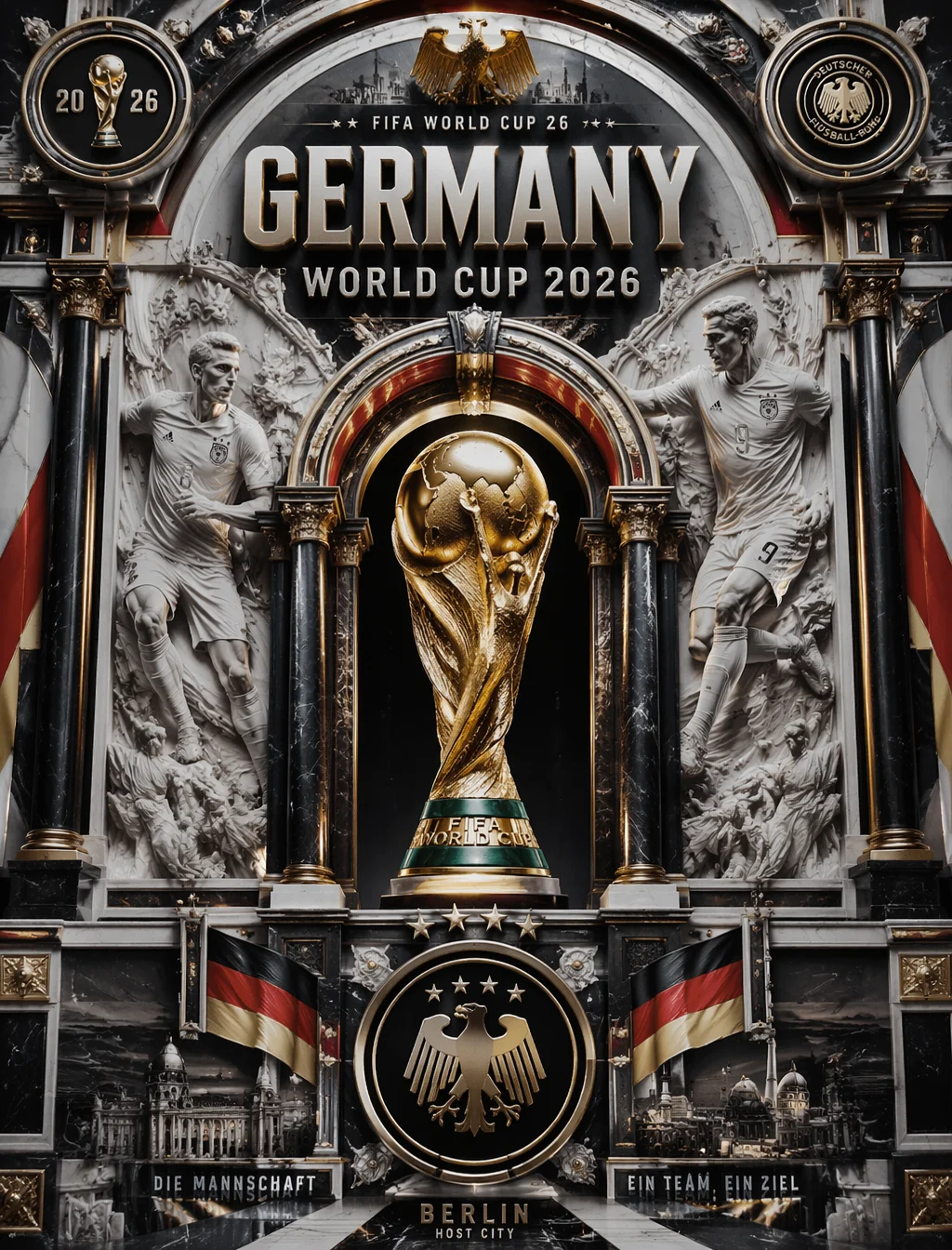 3D Baroque World Cup Poster
