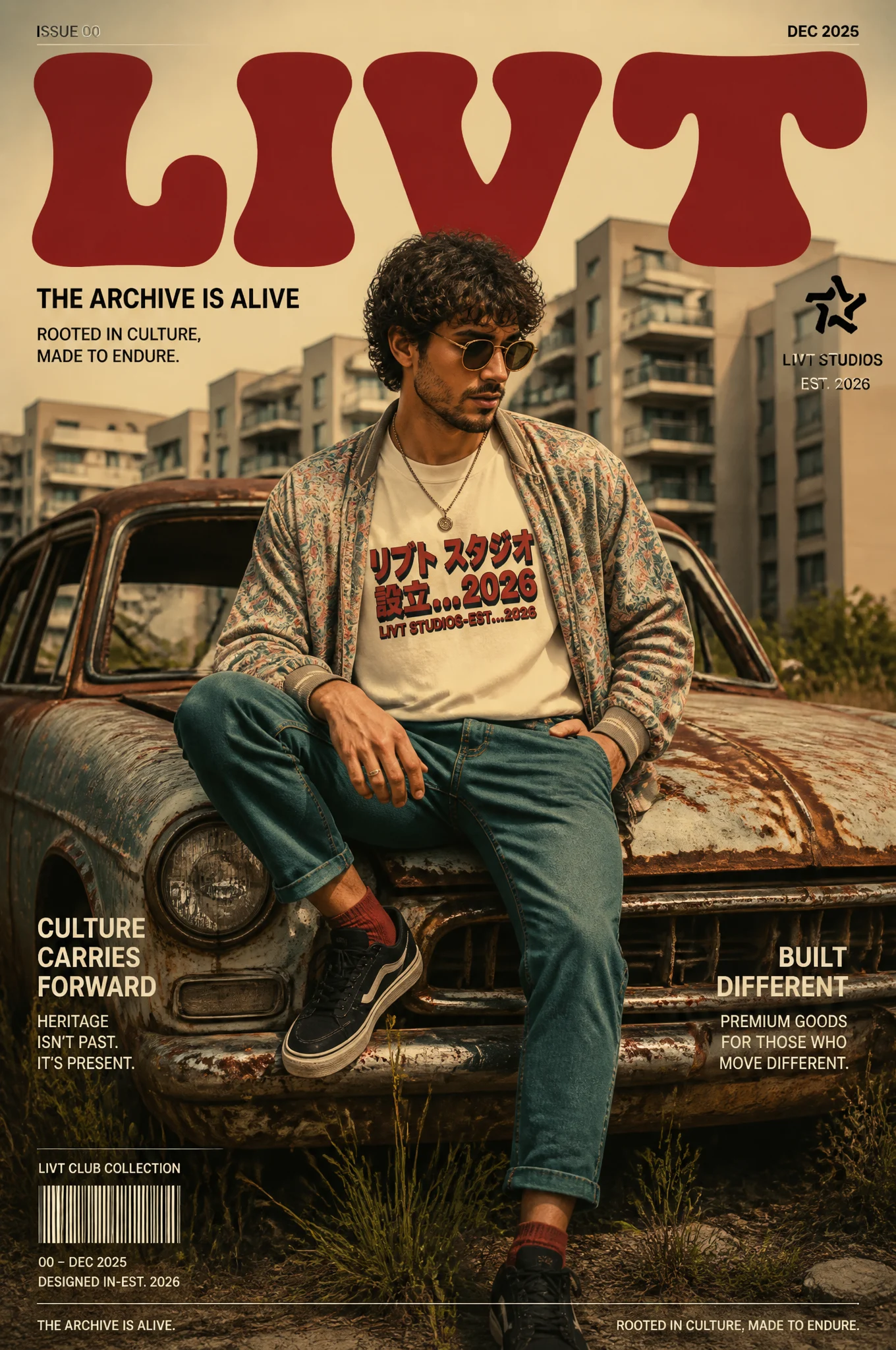 Vintage Car Street Fashion