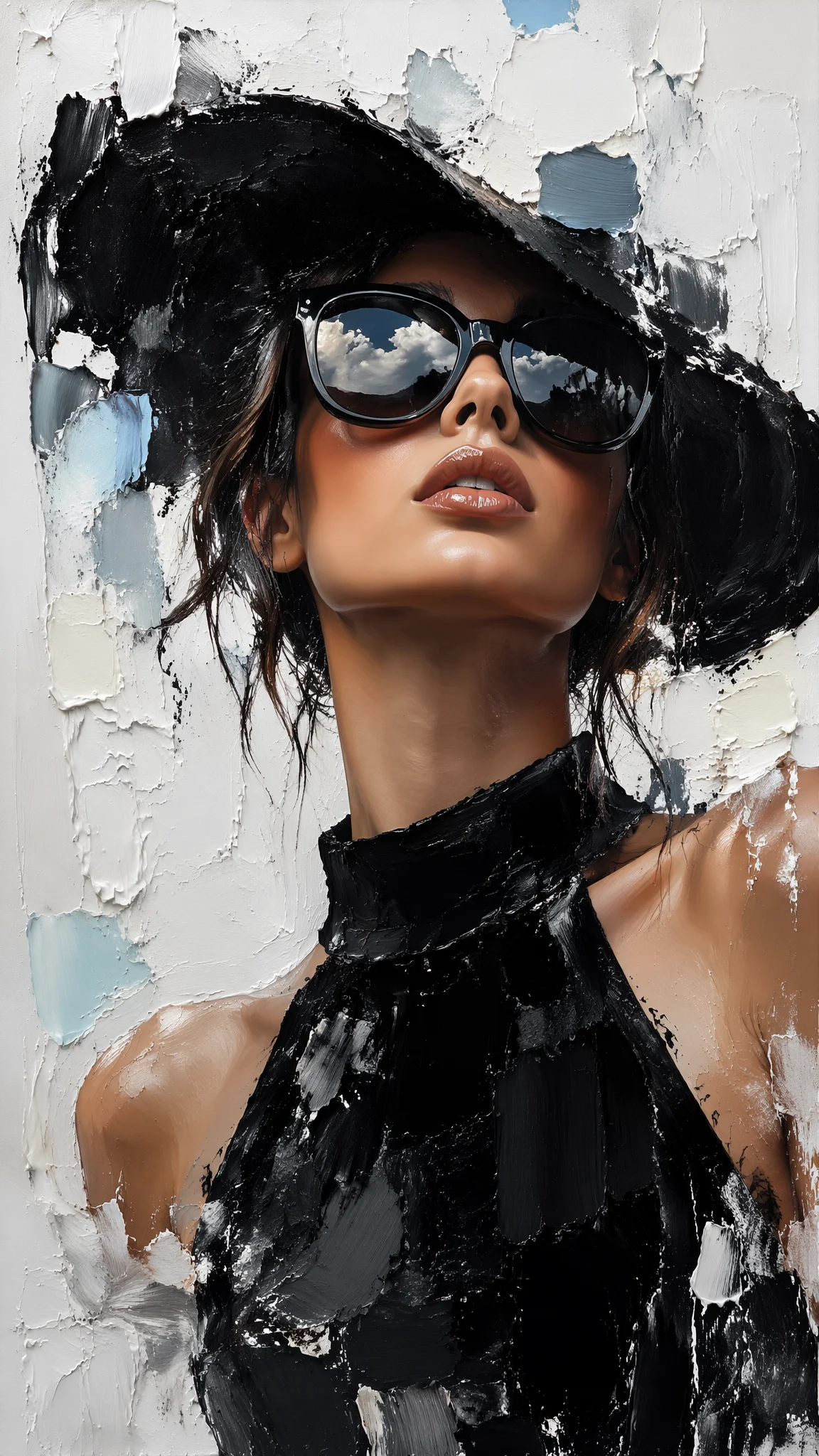 Chic Muse: Painted Portrait