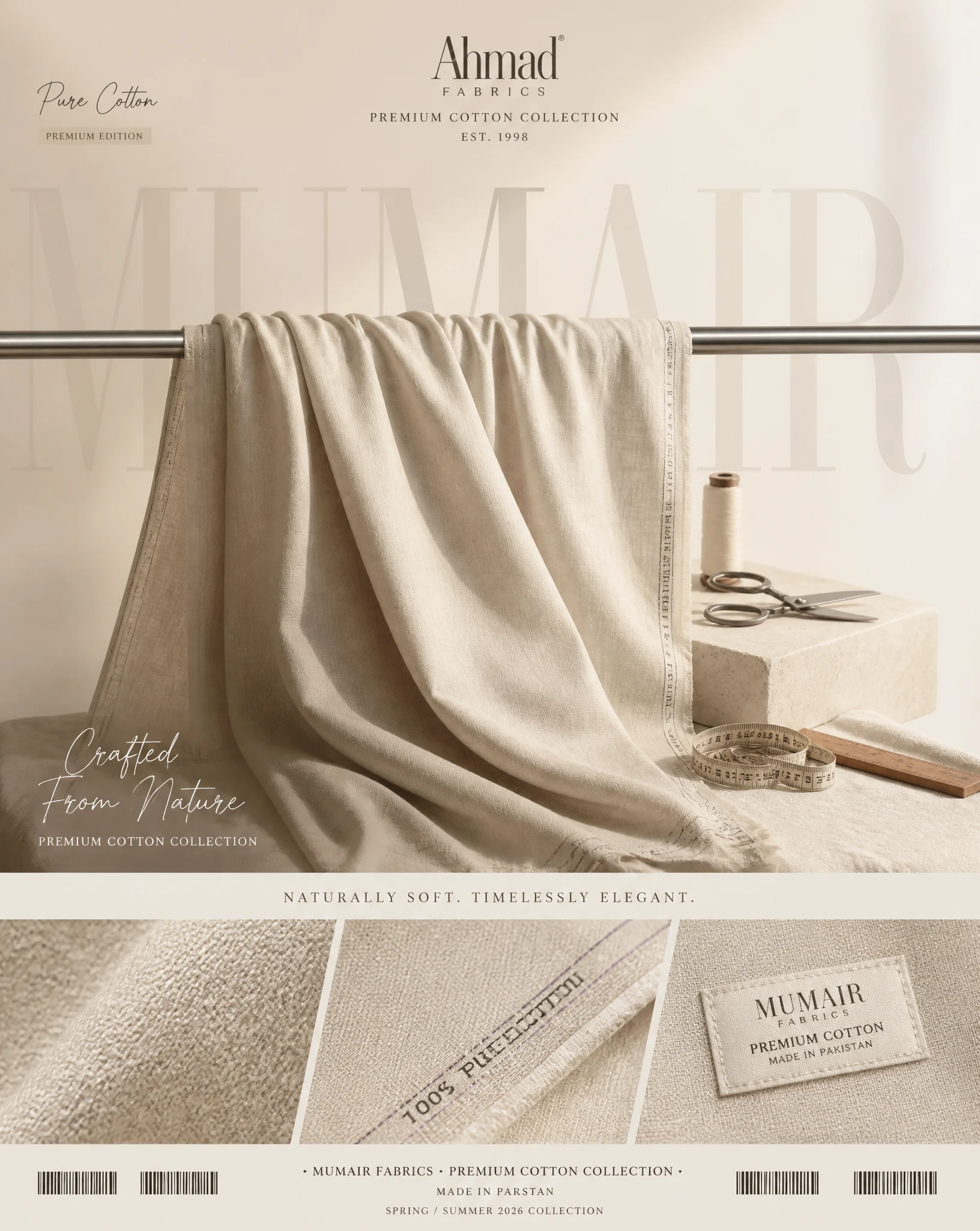 Ahmad Fabrics Premium Cotton Editorial