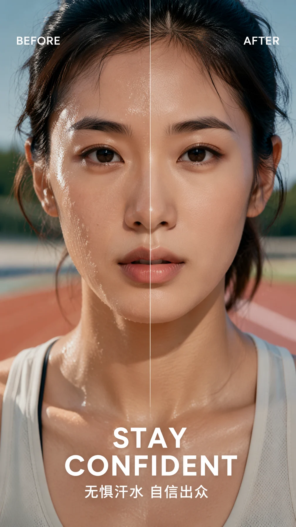 Sweat-Proof Makeup Sport Poster