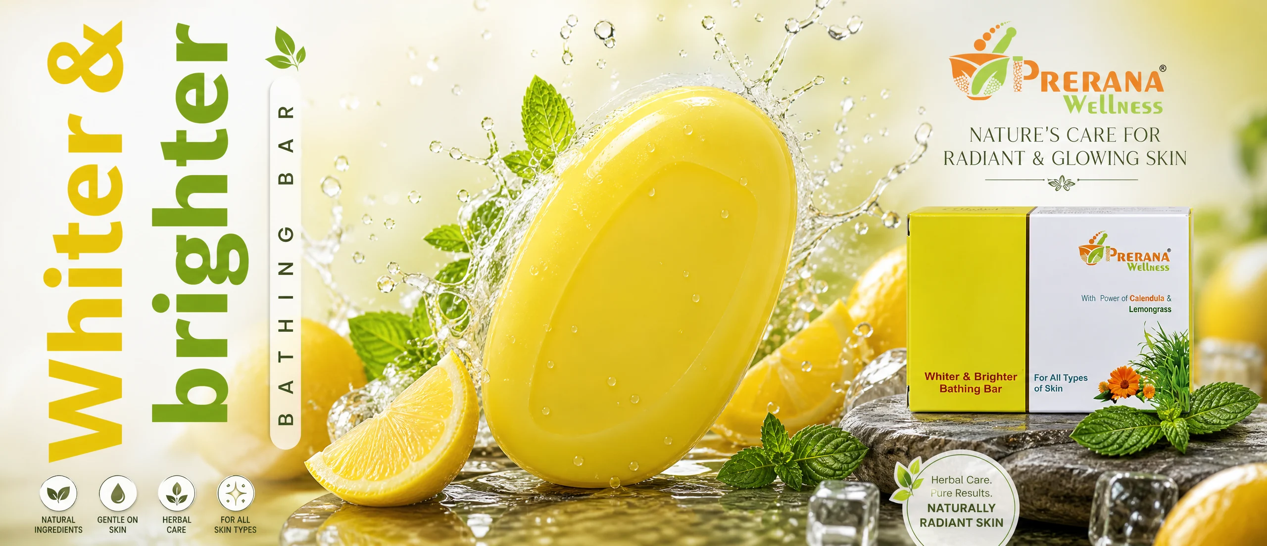 Premium Lemonade Ad Poster