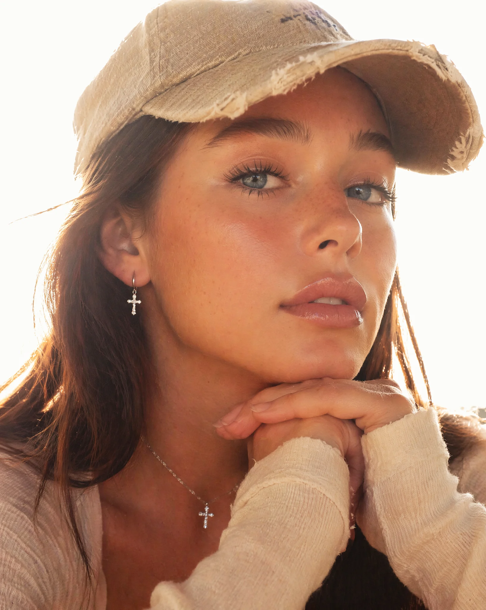 Backlit Contemplative Portrait
