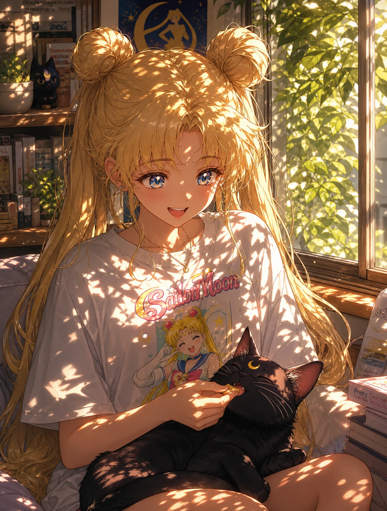 Heartwarming Usagi Anime Portrait