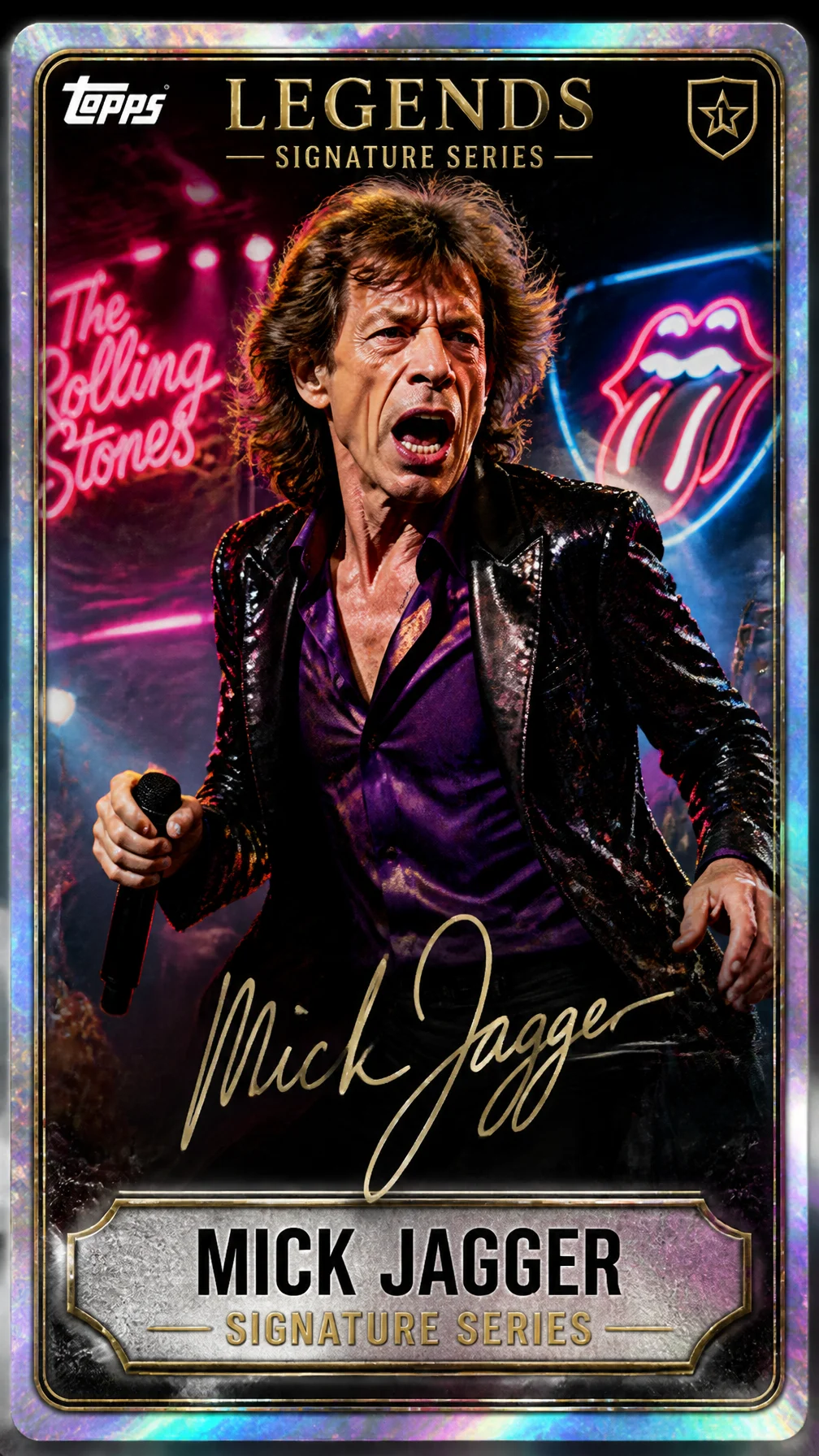 Mick Jagger Topps Legends Card