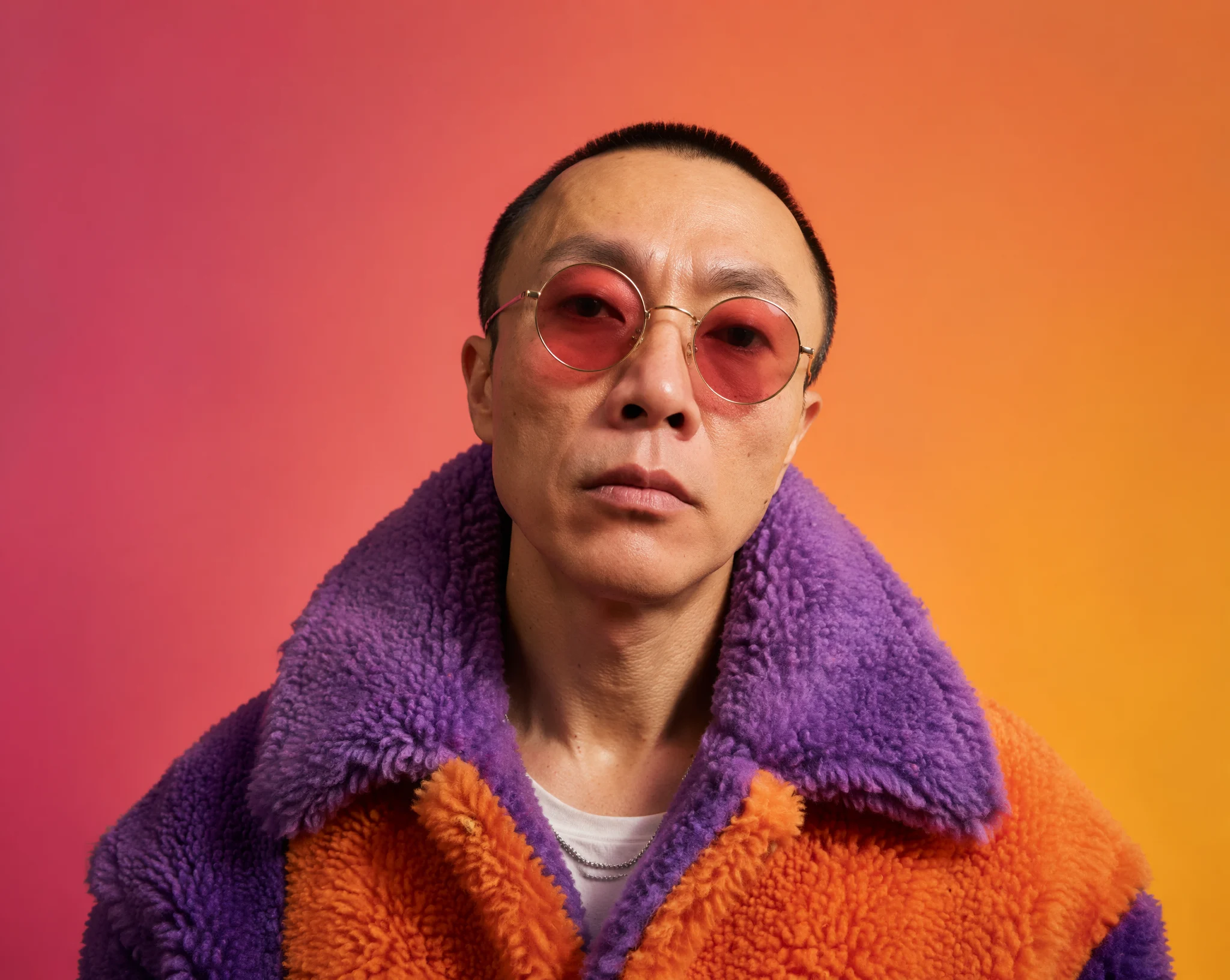 Stylish Skinhead High Fashion Portrait