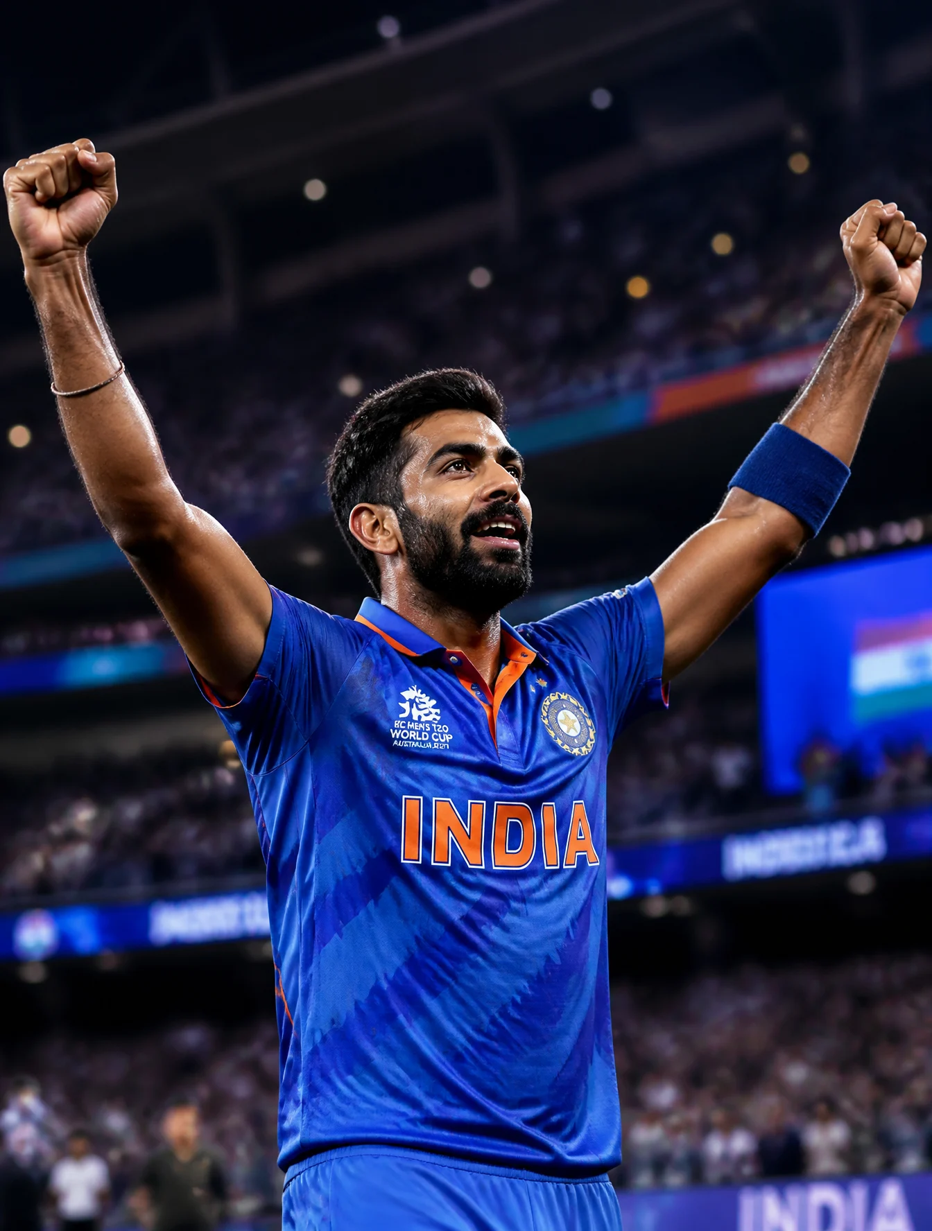Bumrah Victory Celebration Pose