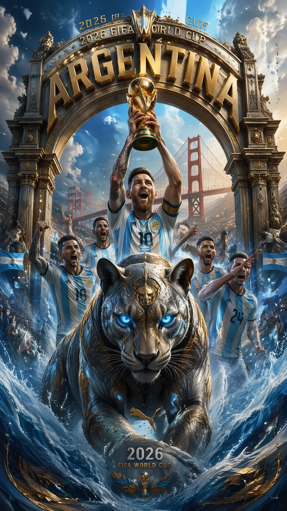 Epic Argentina 2026 World Cup Poster