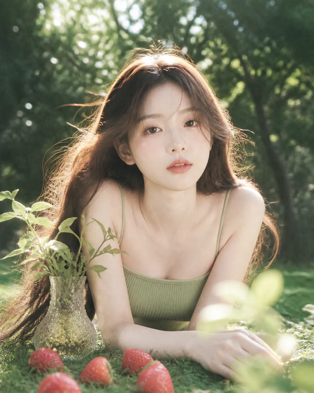 Fresh Forest Oxygen Portrait Photography
