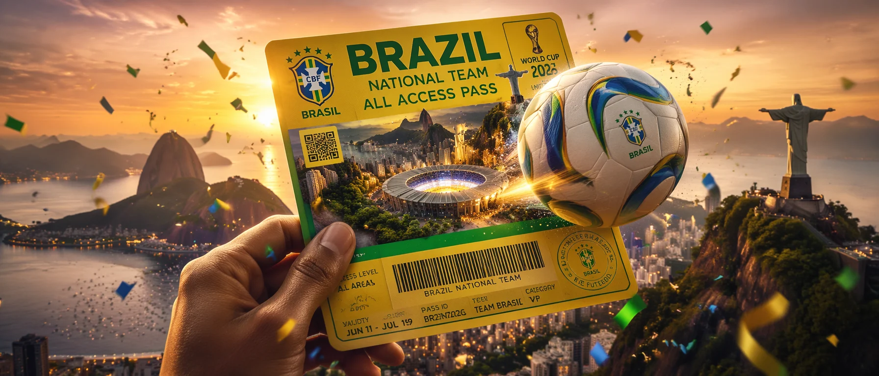 Brazil World Cup Pass Poster
