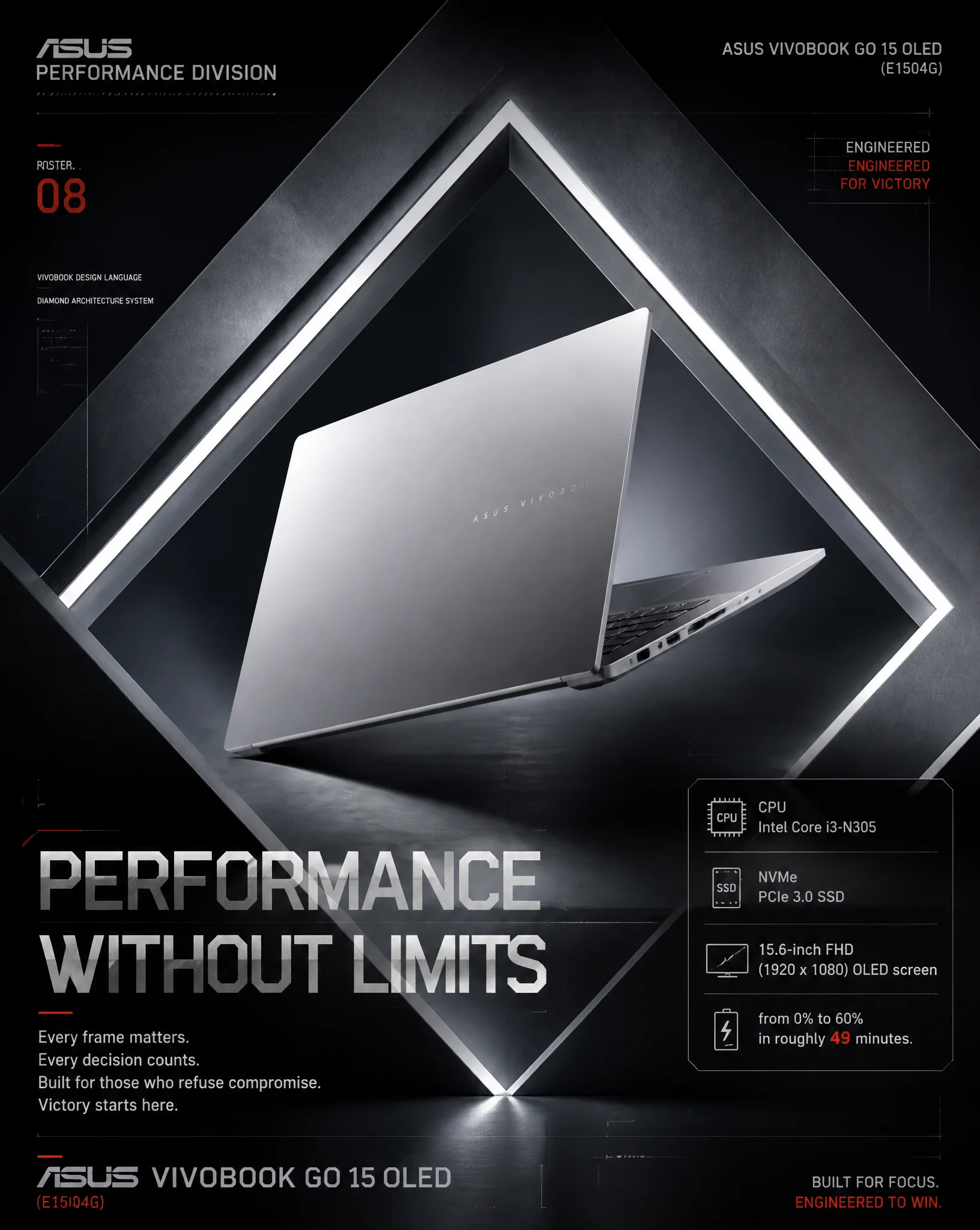 ASUS Vivobook Dark Luxury Poster